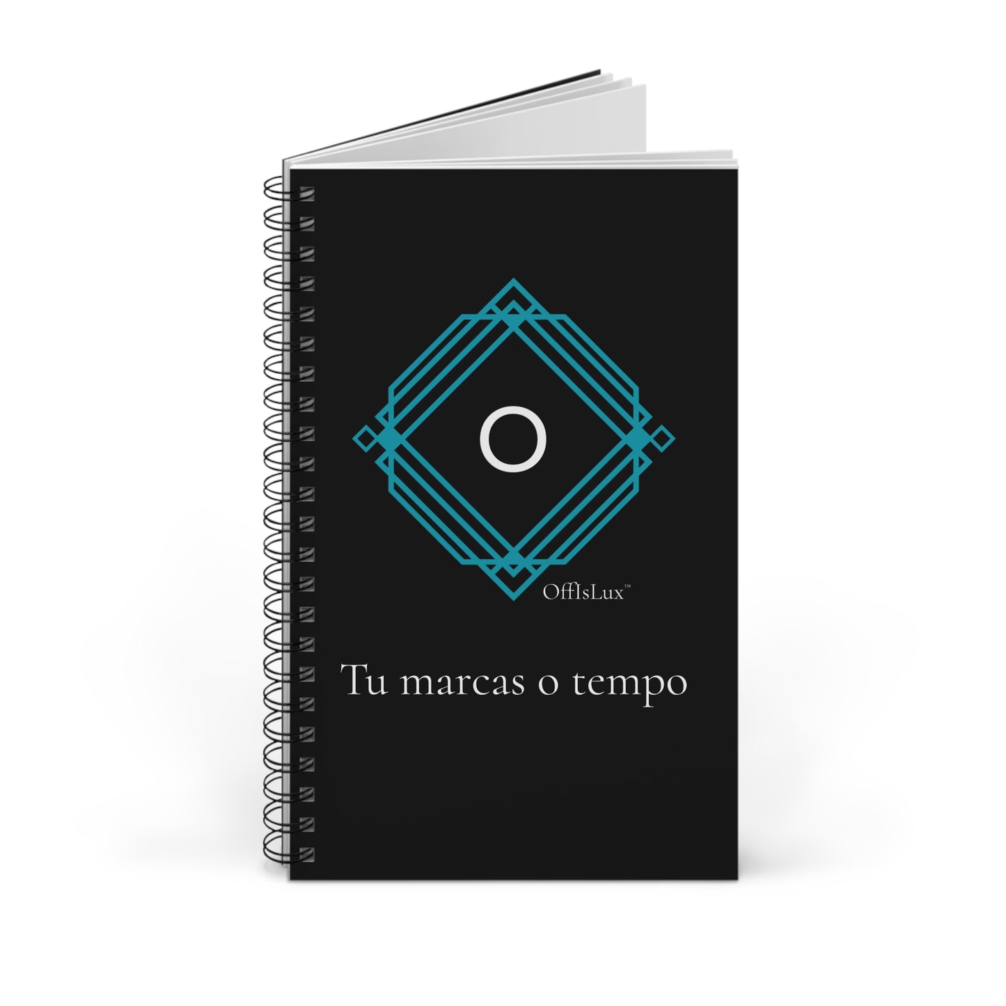 Black Edition - Tu marcas o tempo - Caderno | OffIsLux™