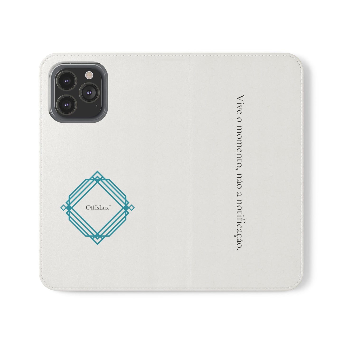 Vive o momento, não a notificação - Capa Flip | OffIsLux™