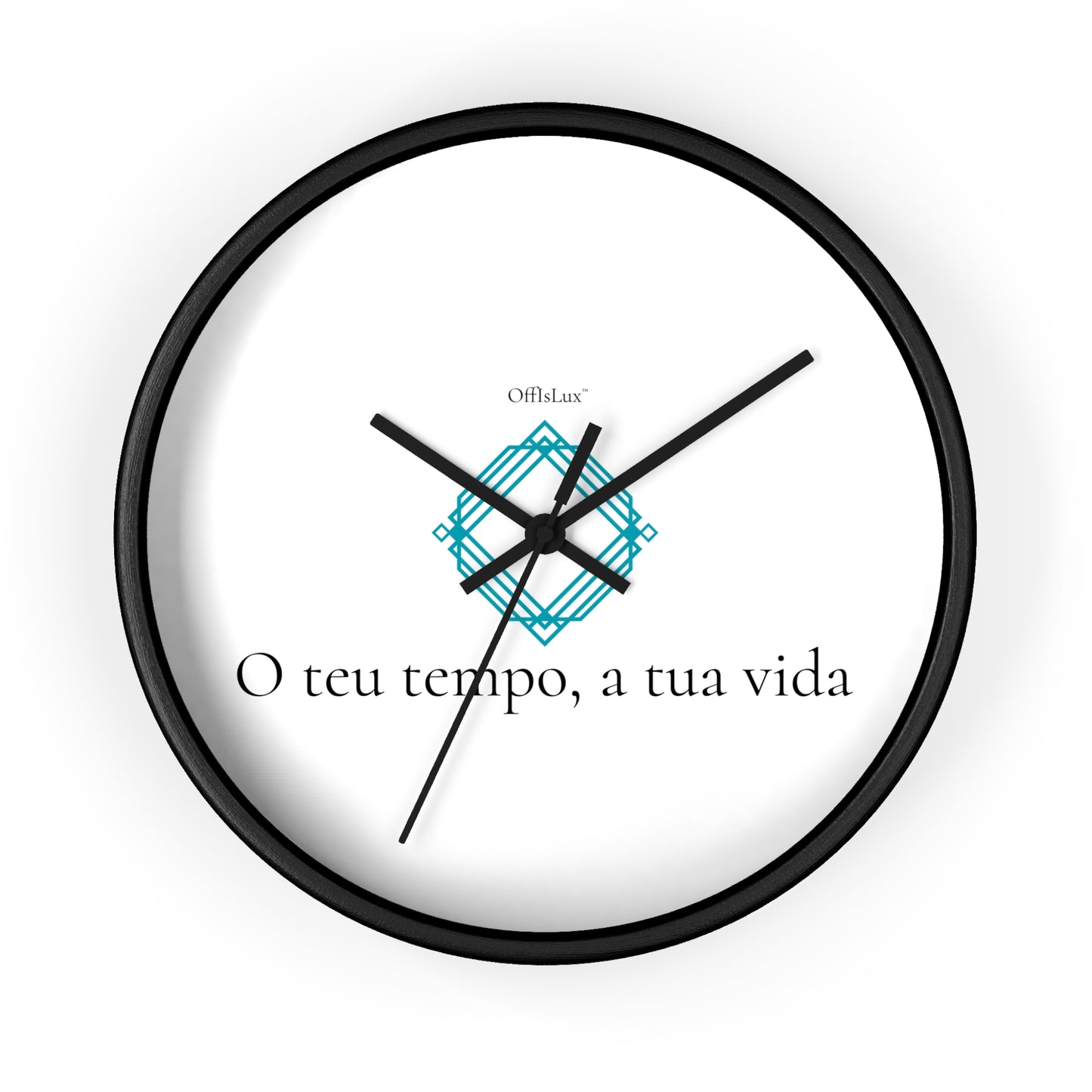 O teu tempo, a tua vida – Relógio de Parede | OffIsLux™