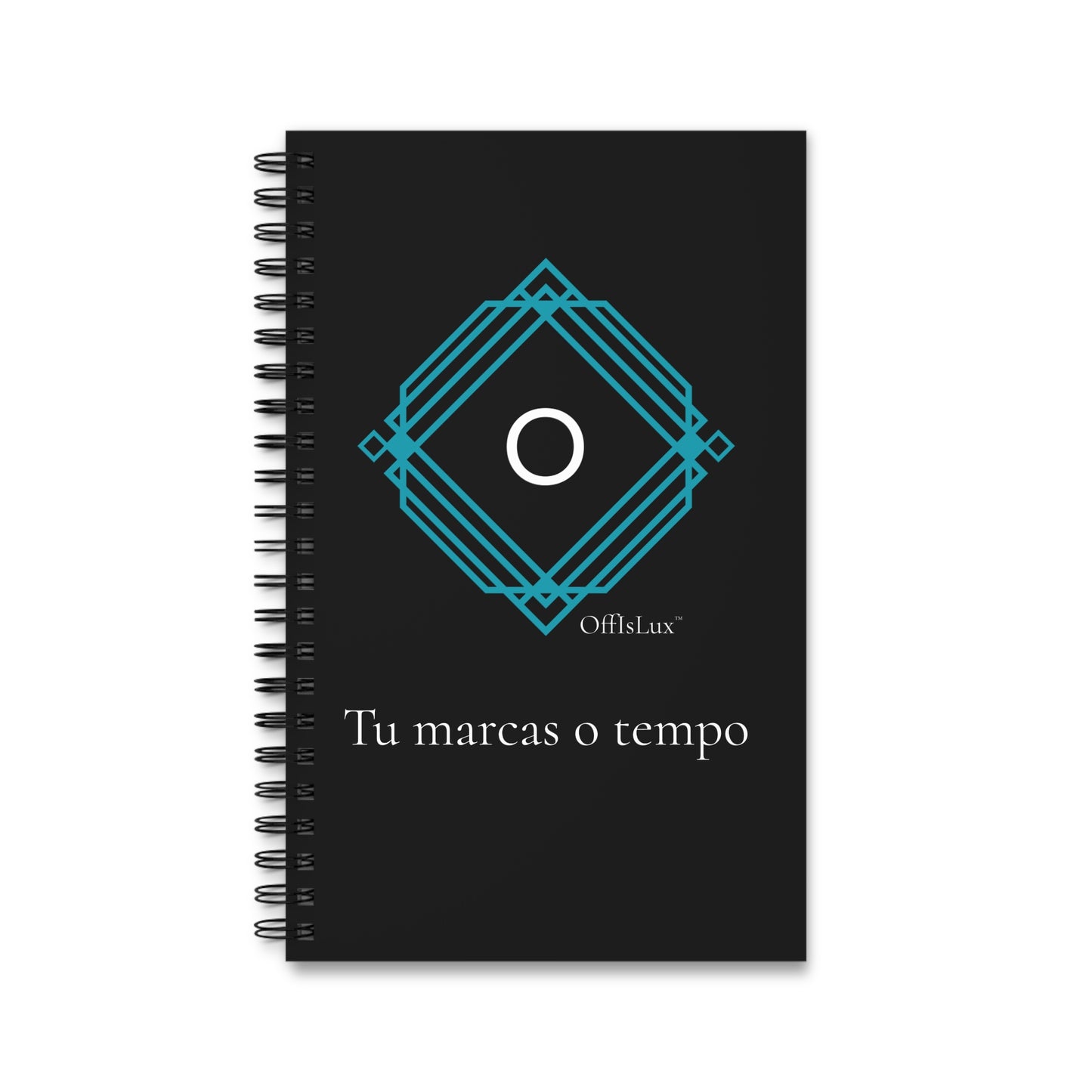 Black Edition - Tu marcas o tempo - Caderno | OffIsLux™