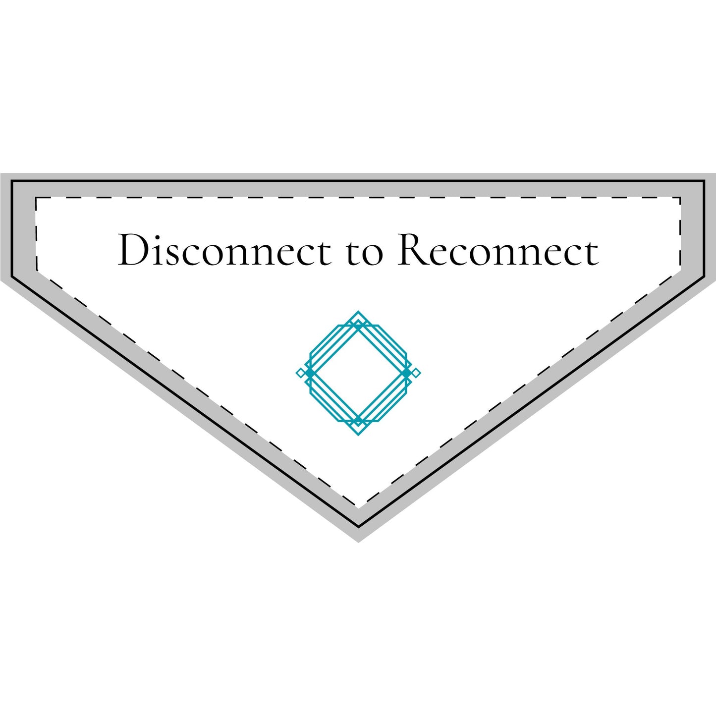 Disconnect to reconnect - Clip-on Pet Bandana | OffIsLux™