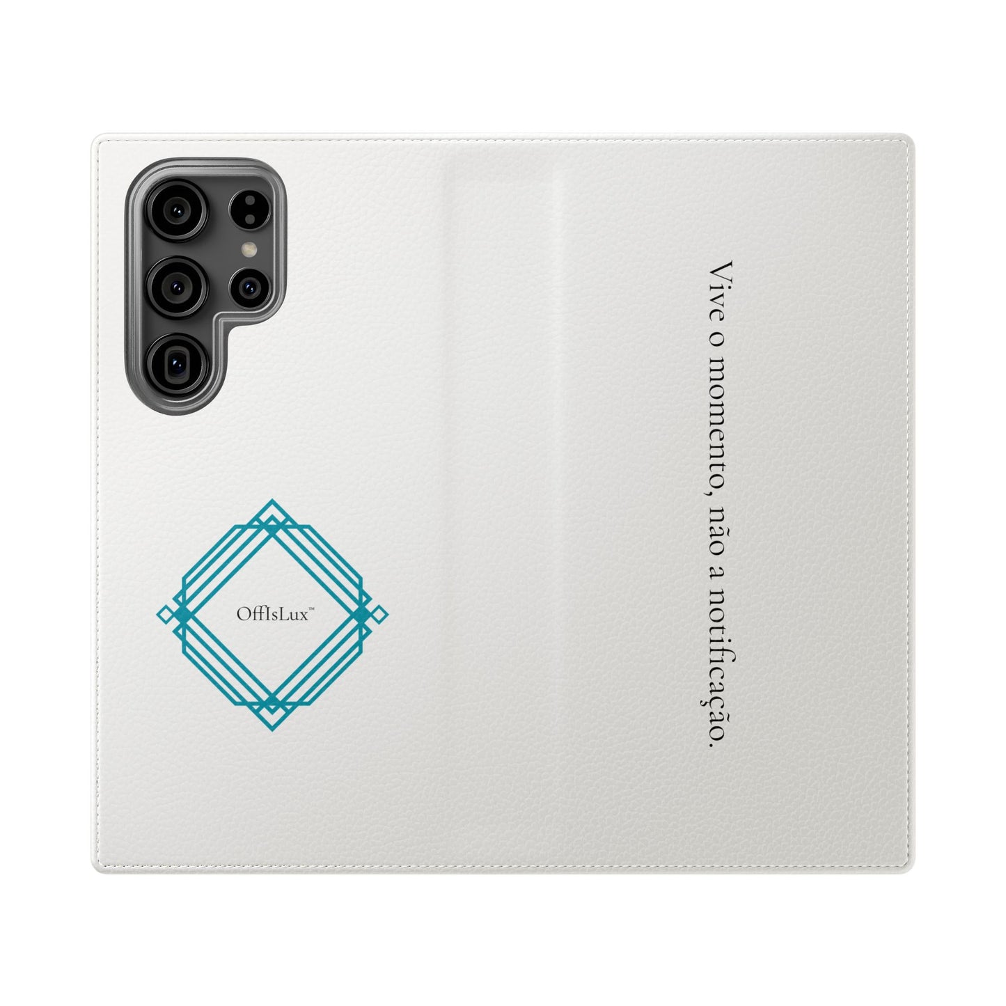 Vive o momento, não a notificação - Capa Flip | OffIsLux™