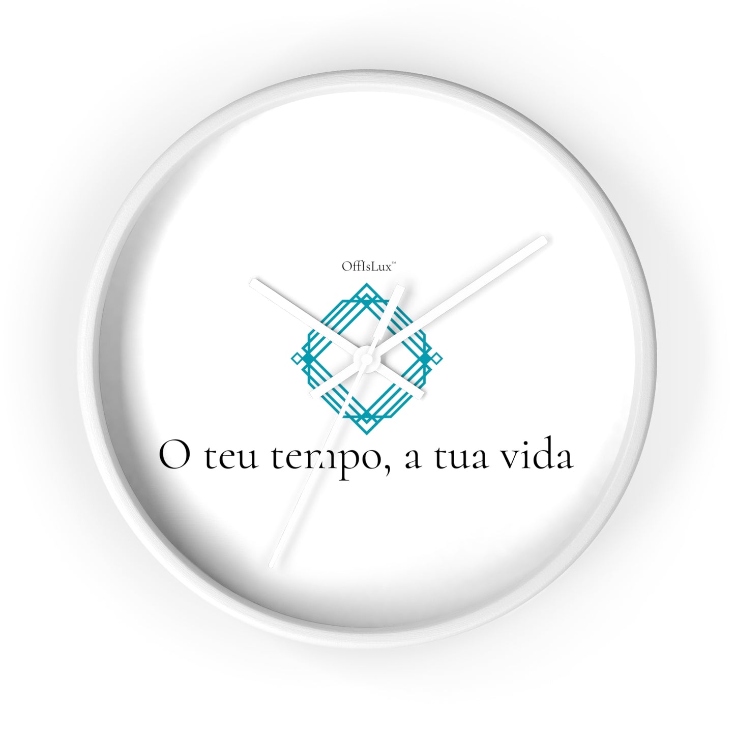 O teu tempo, a tua vida – Relógio de Parede | OffIsLux™