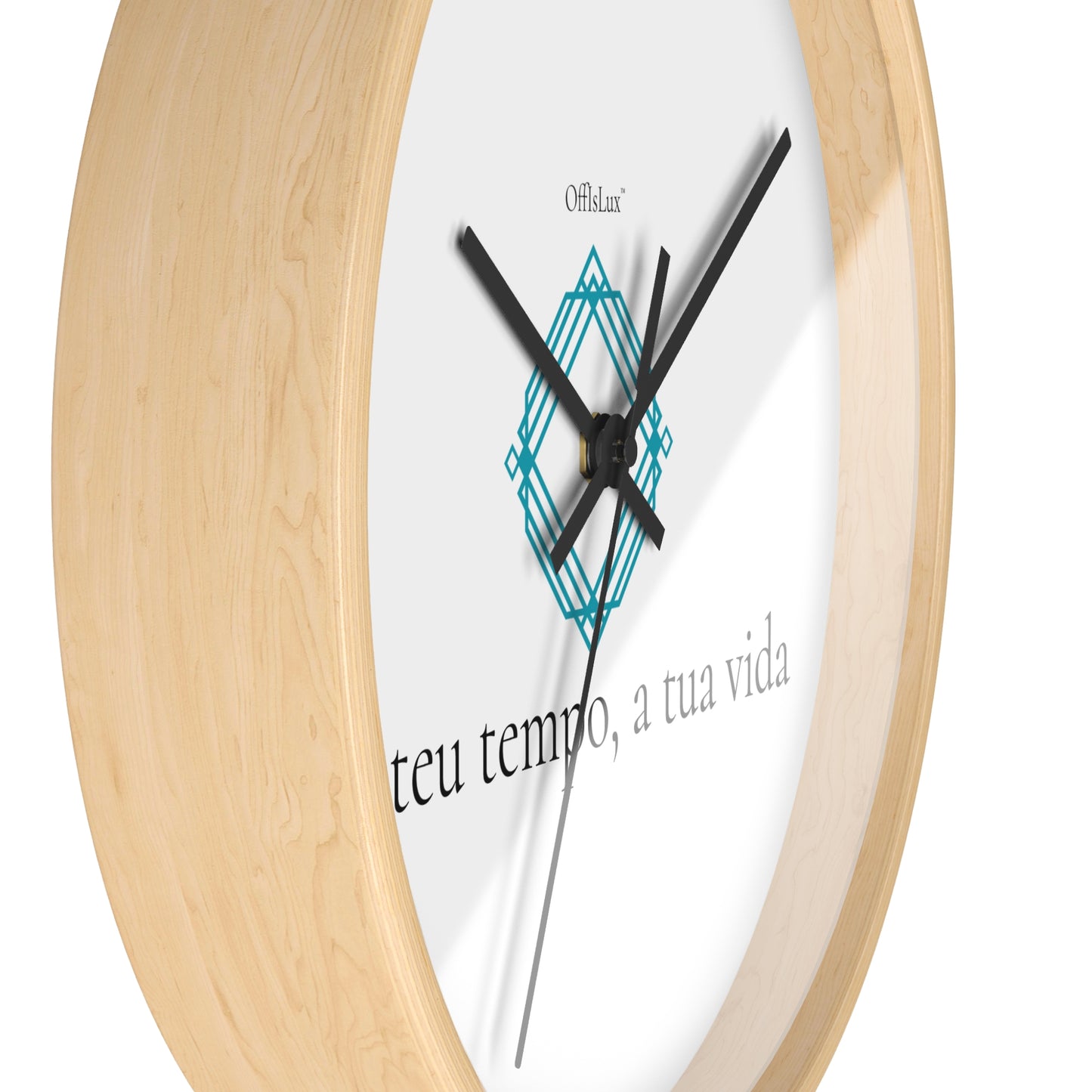 O teu tempo, a tua vida – Relógio de Parede | OffIsLux™