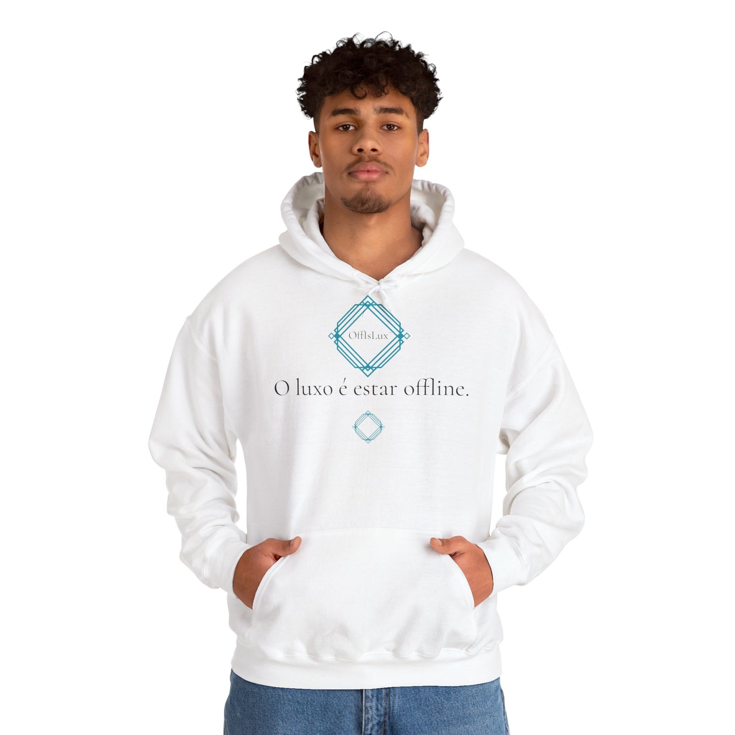 O luxo é estar offline. - Hoodie unissexo | OffIsLux™