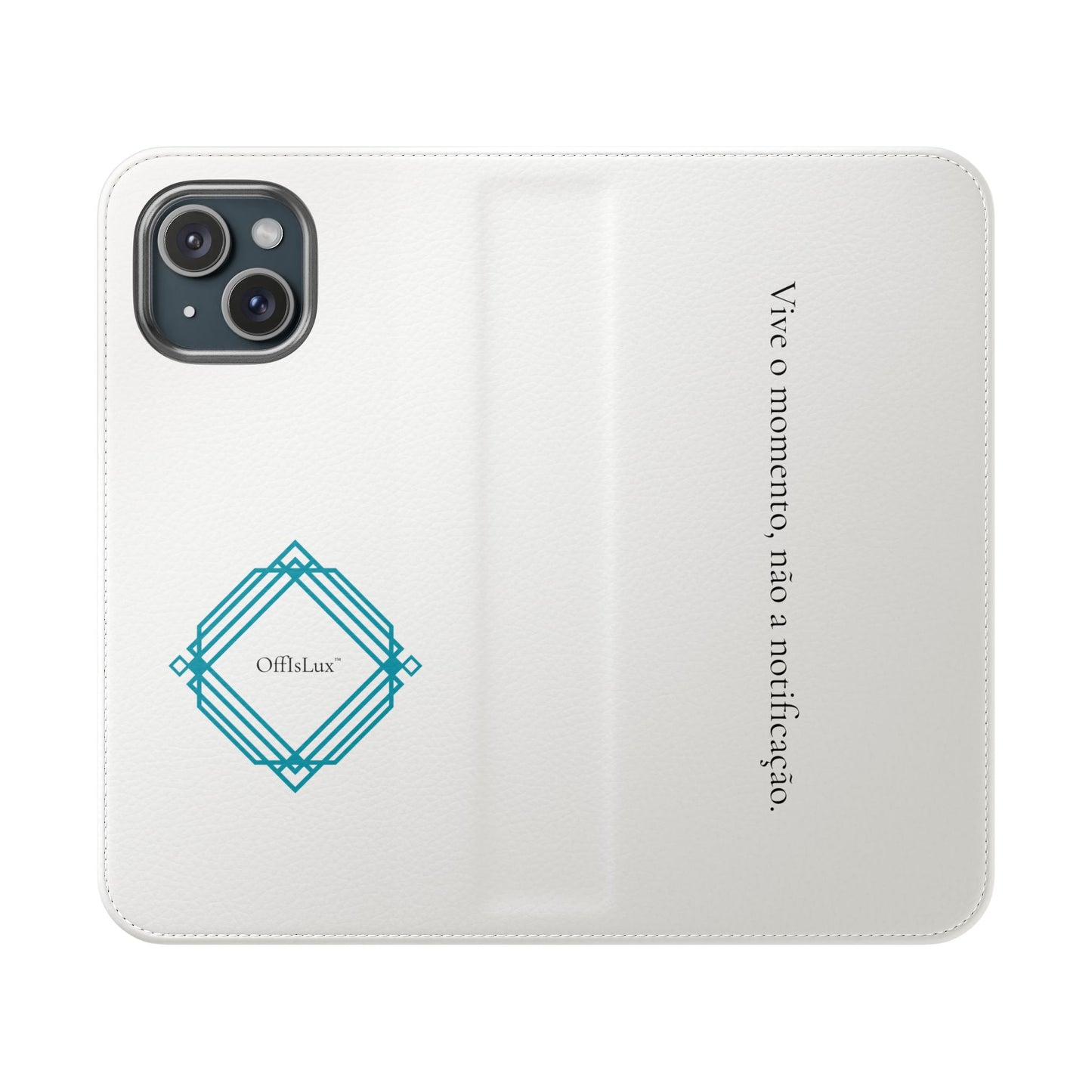 Vive o momento, não a notificação - Capa Flip | OffIsLux™