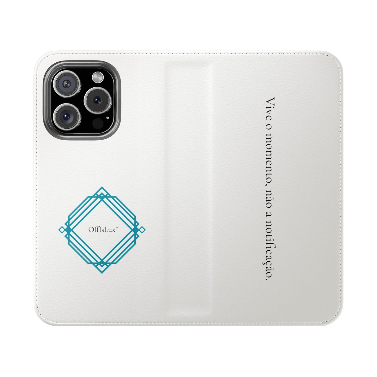 Vive o momento, não a notificação - Capa Flip | OffIsLux™