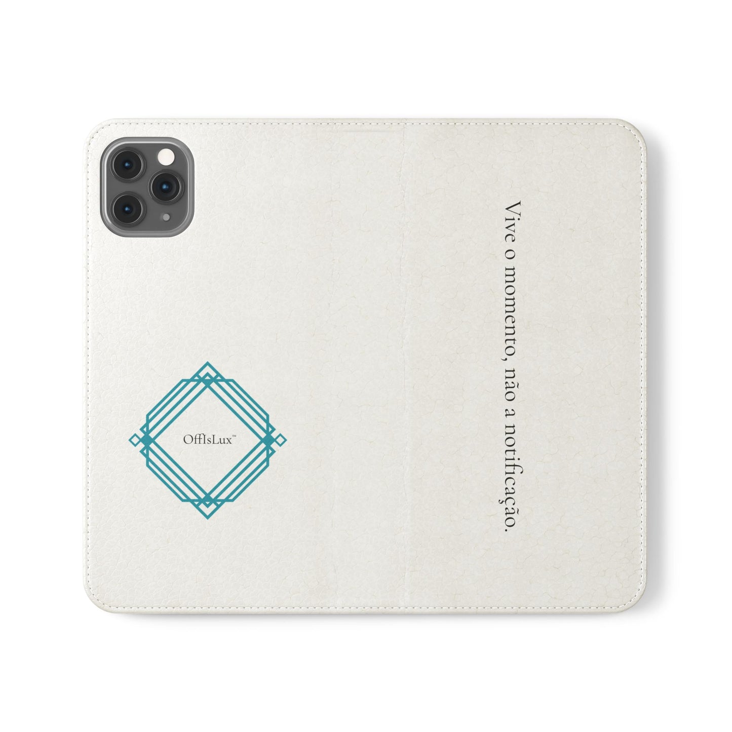 Vive o momento, não a notificação - Capa Flip | OffIsLux™