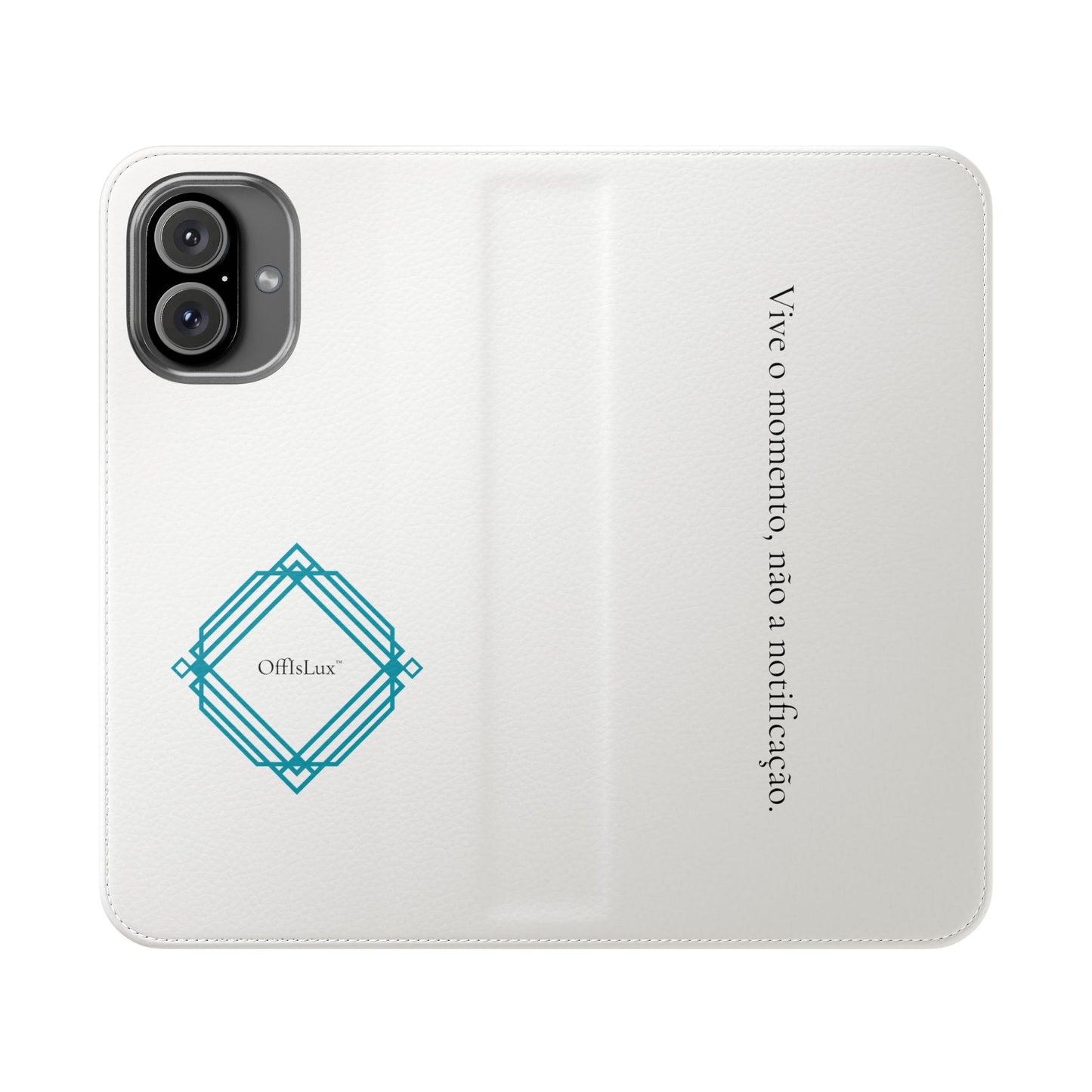 Vive o momento, não a notificação - Capa Flip | OffIsLux™