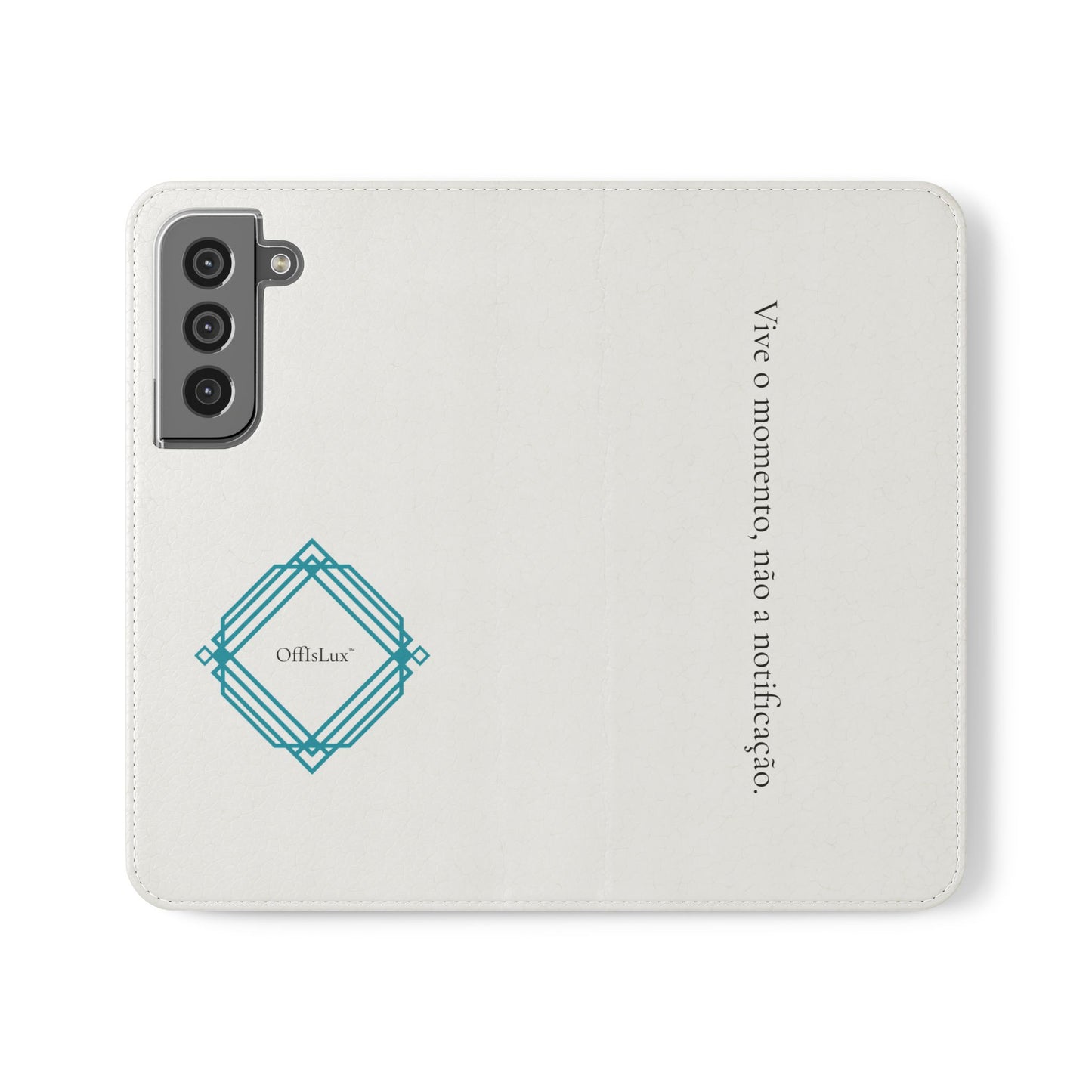 Vive o momento, não a notificação - Capa Flip | OffIsLux™
