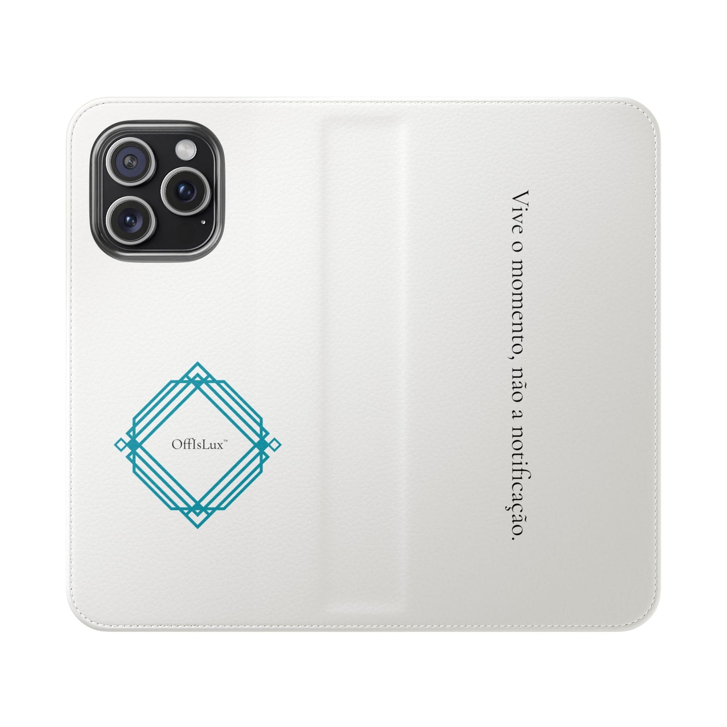 Vive o momento, não a notificação - Capa Flip | OffIsLux™