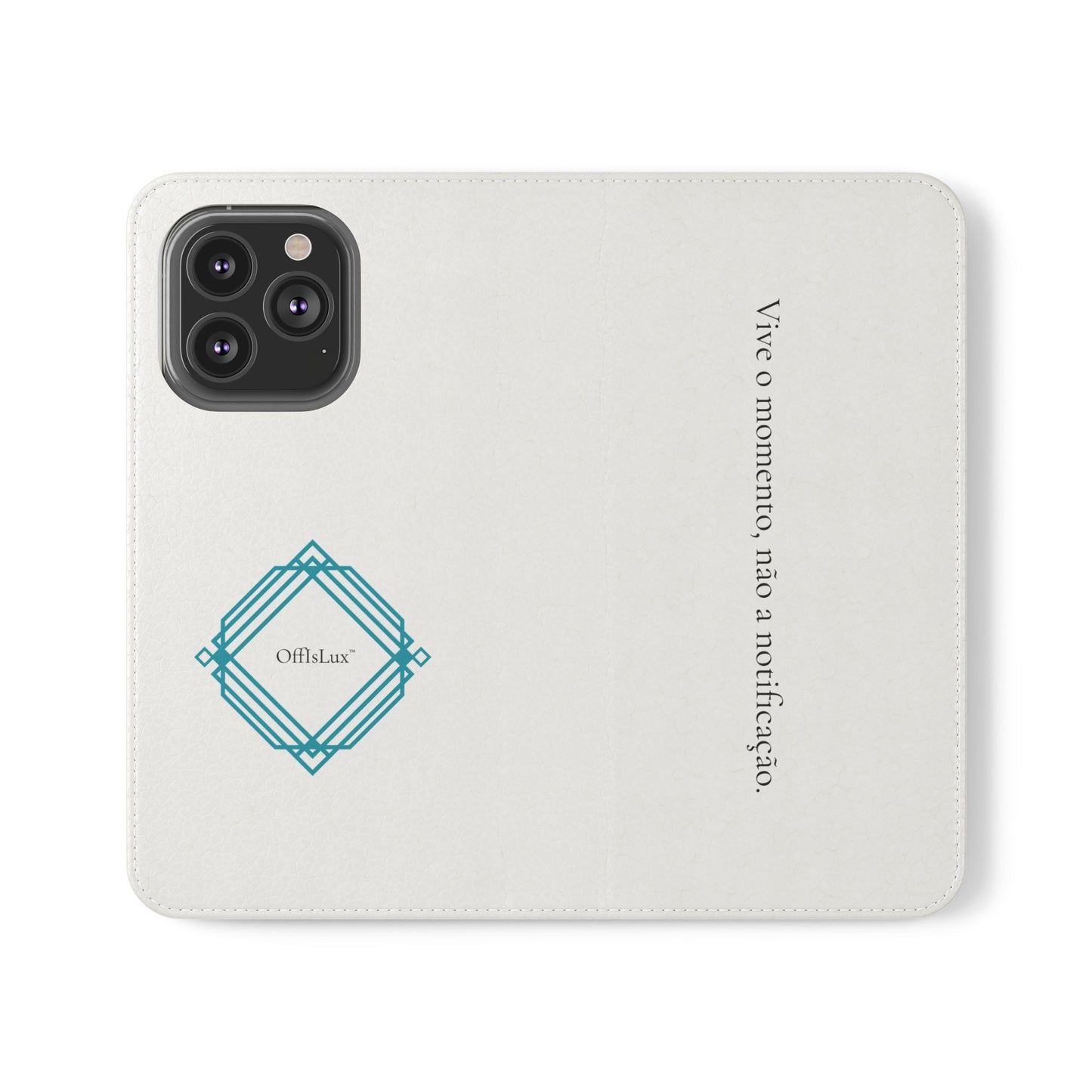 Vive o momento, não a notificação - Capa Flip | OffIsLux™