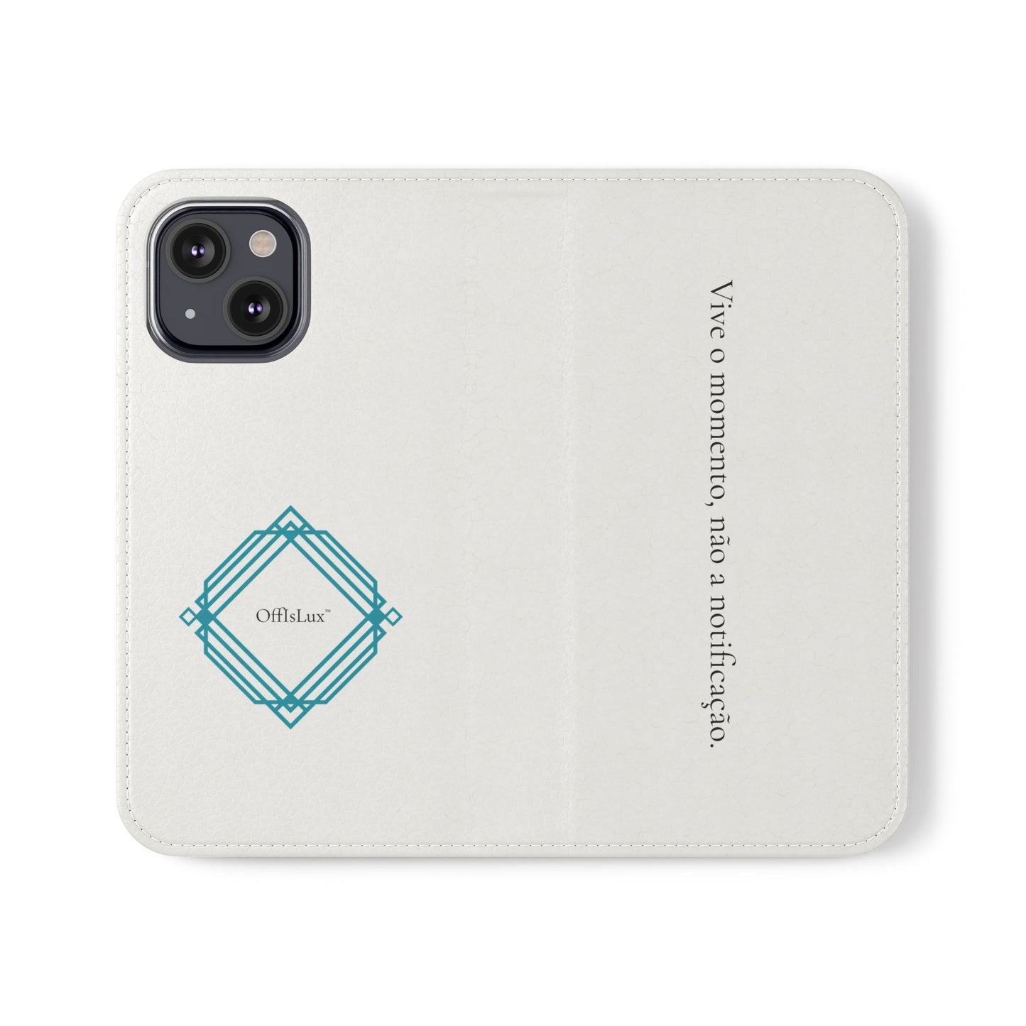 Vive o momento, não a notificação - Capa Flip | OffIsLux™