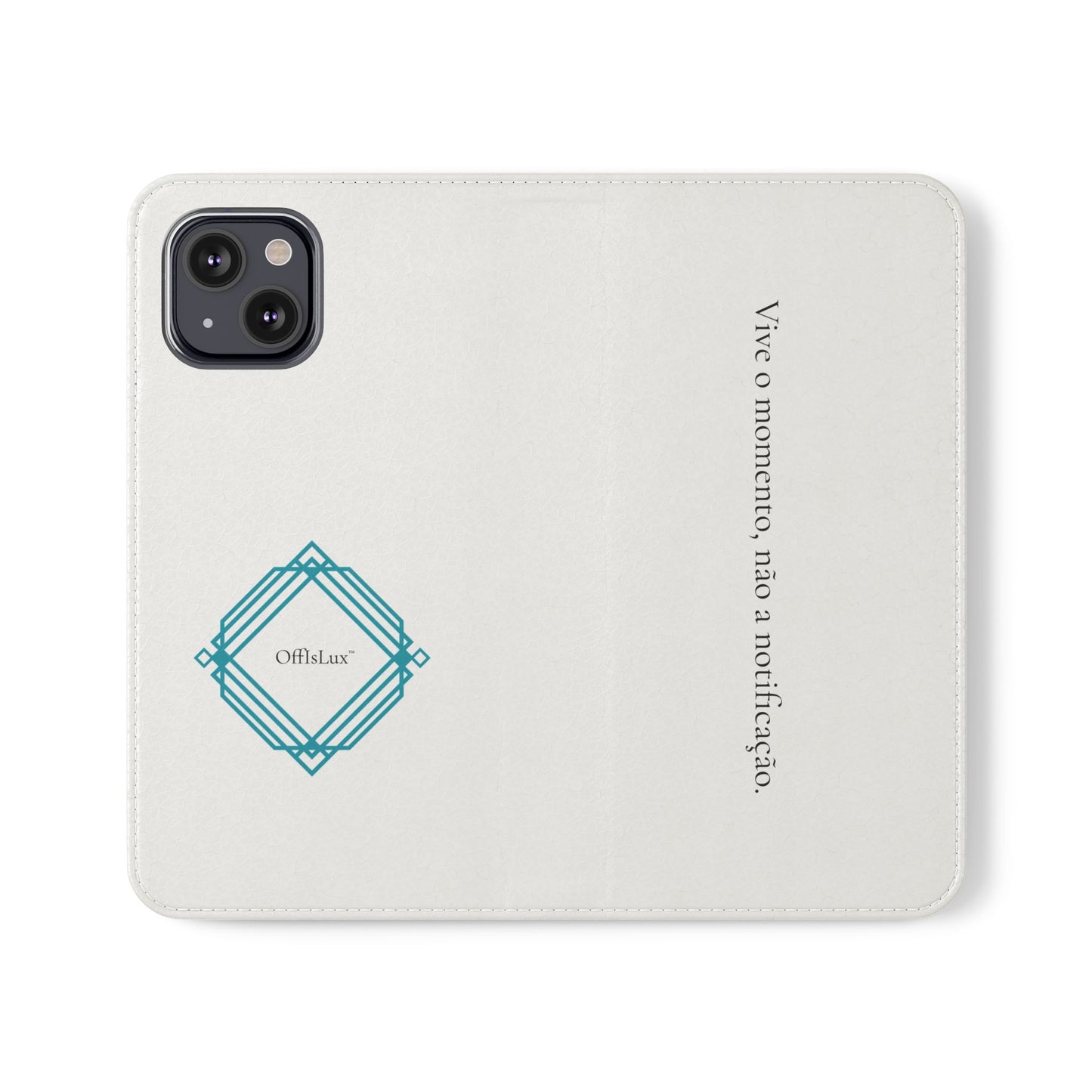Vive o momento, não a notificação - Capa Flip | OffIsLux™