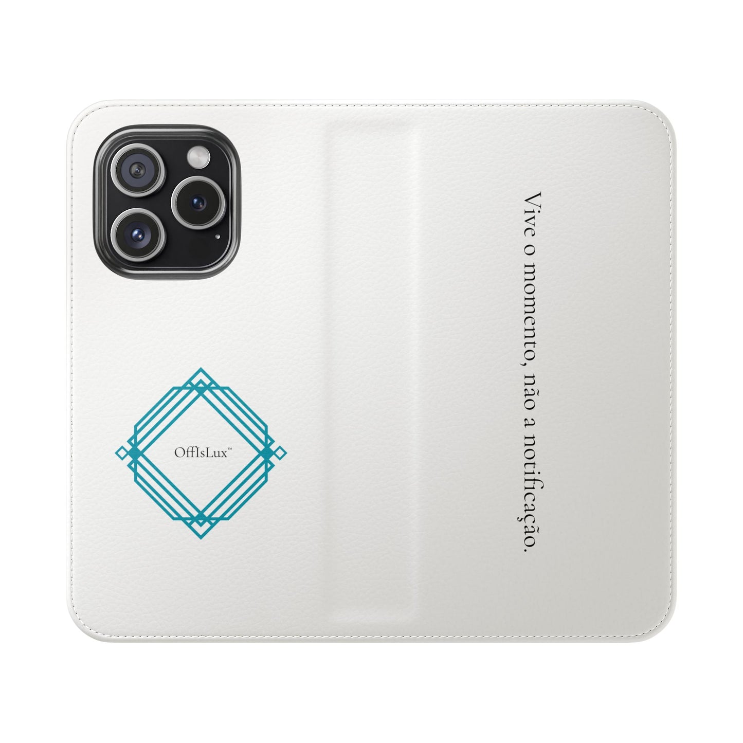 Vive o momento, não a notificação - Capa Flip | OffIsLux™