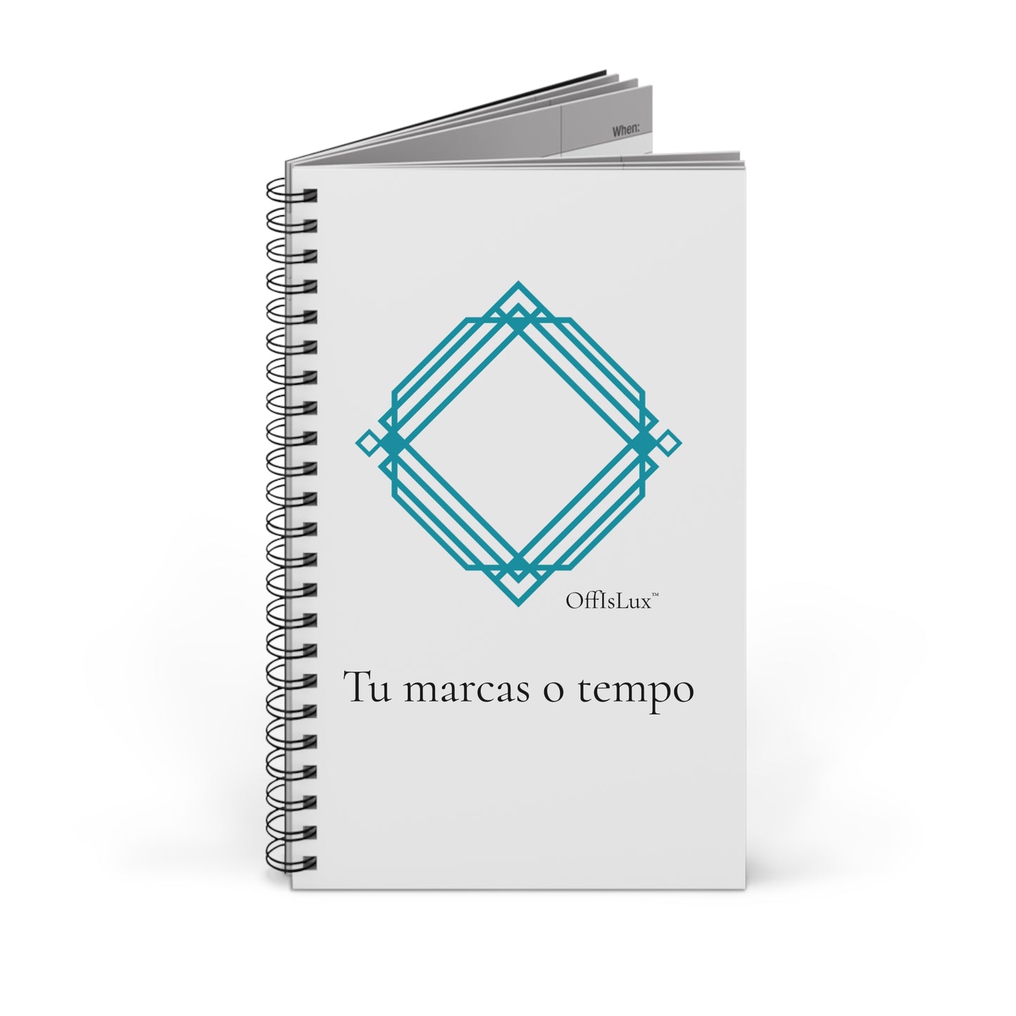 Tu marcas o tempo – Caderno | OffIsLux™