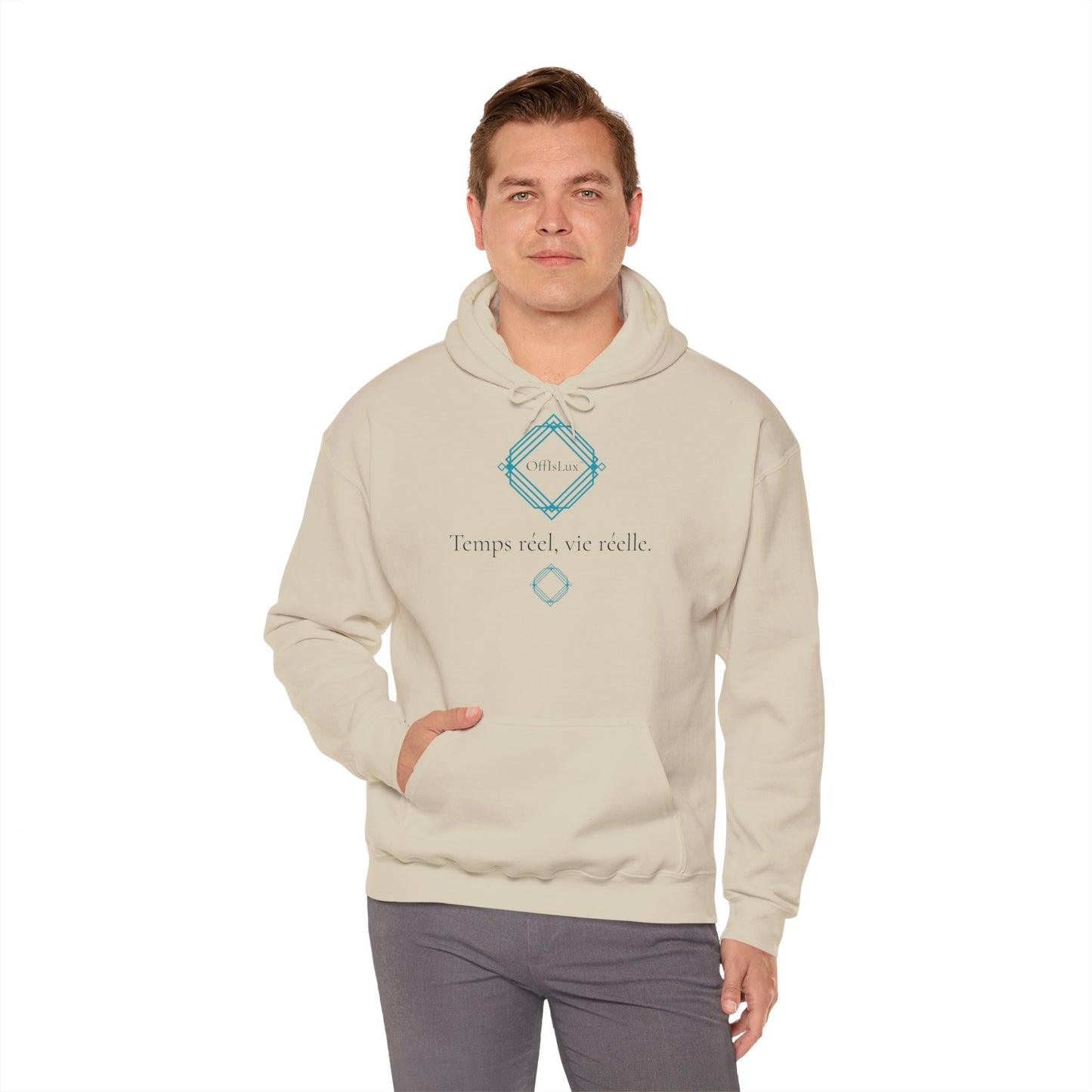 Temps réel, vie réelle. - Hoodie unissexo | OffIsLux™