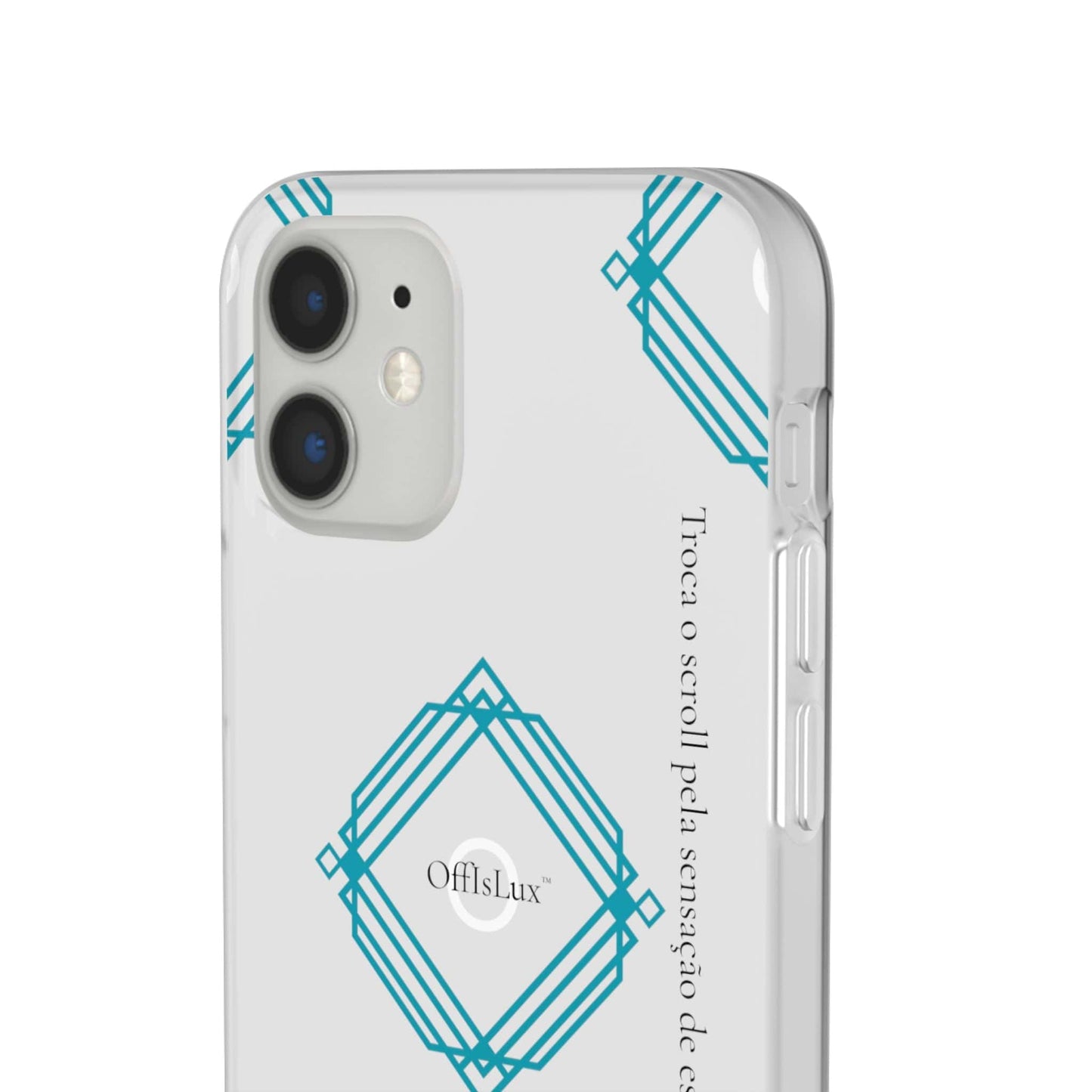 Troca o scroll pela sensação de estar presente. -Capa Flexível Geométrica | OffIsLux™