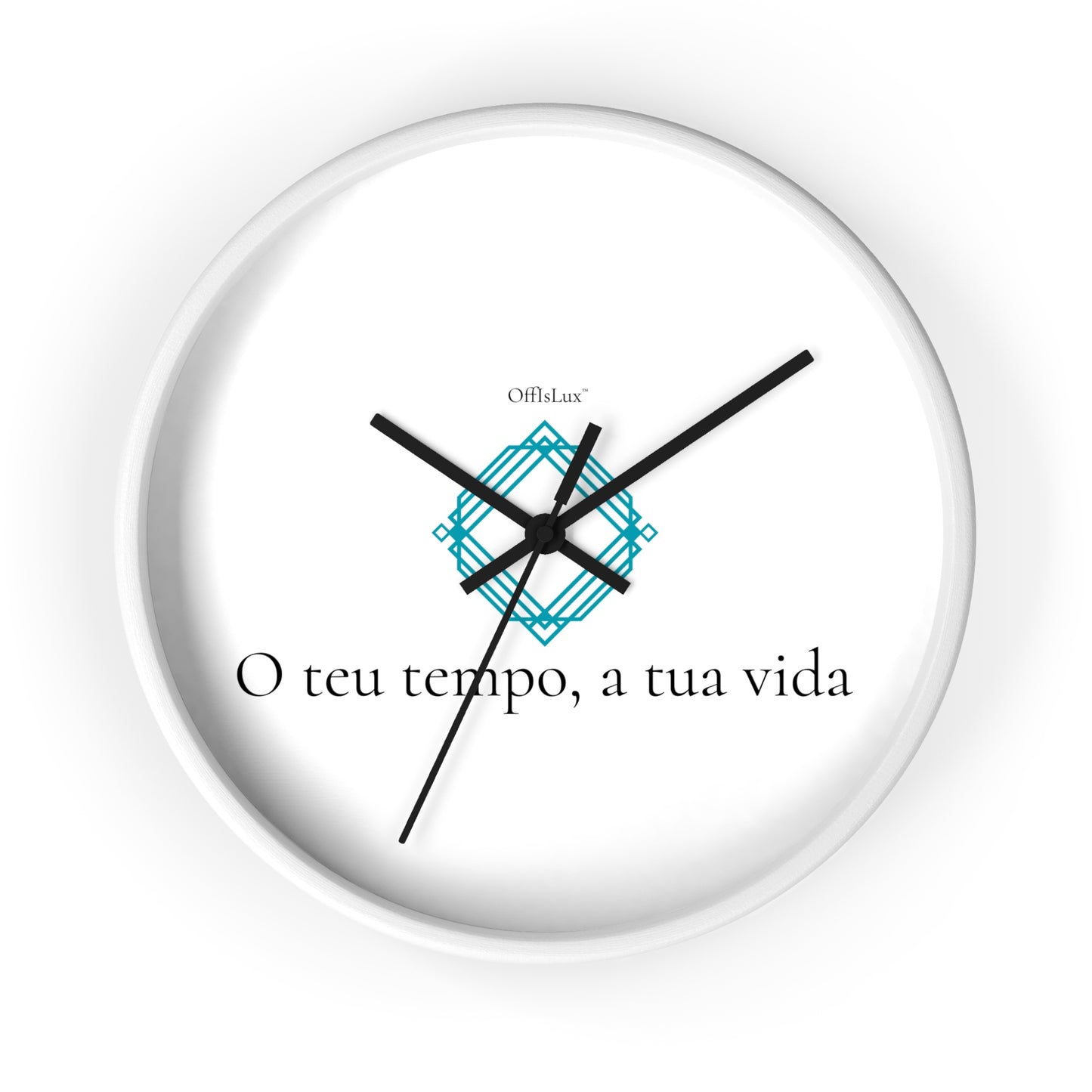 O teu tempo, a tua vida – Relógio de Parede | OffIsLux™