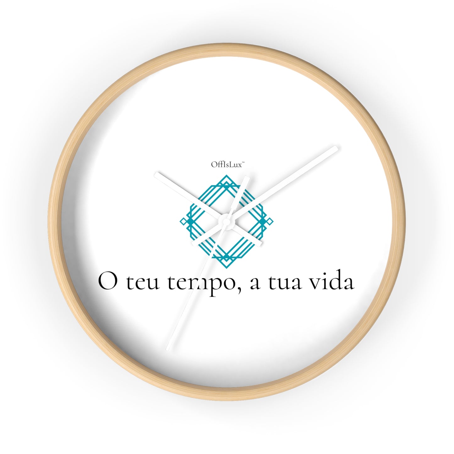 O teu tempo, a tua vida – Relógio de Parede | OffIsLux™