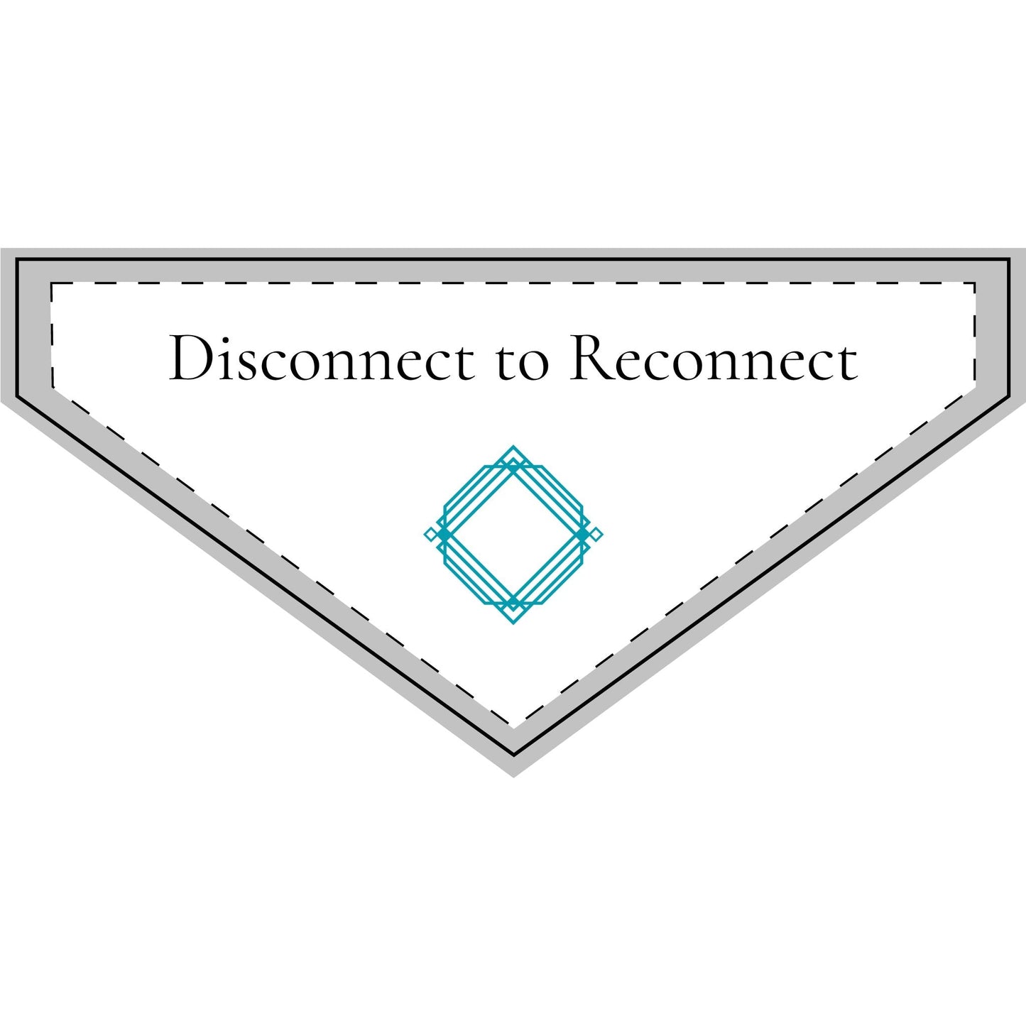 Disconnect to reconnect - Clip-on Pet Bandana | OffIsLux™