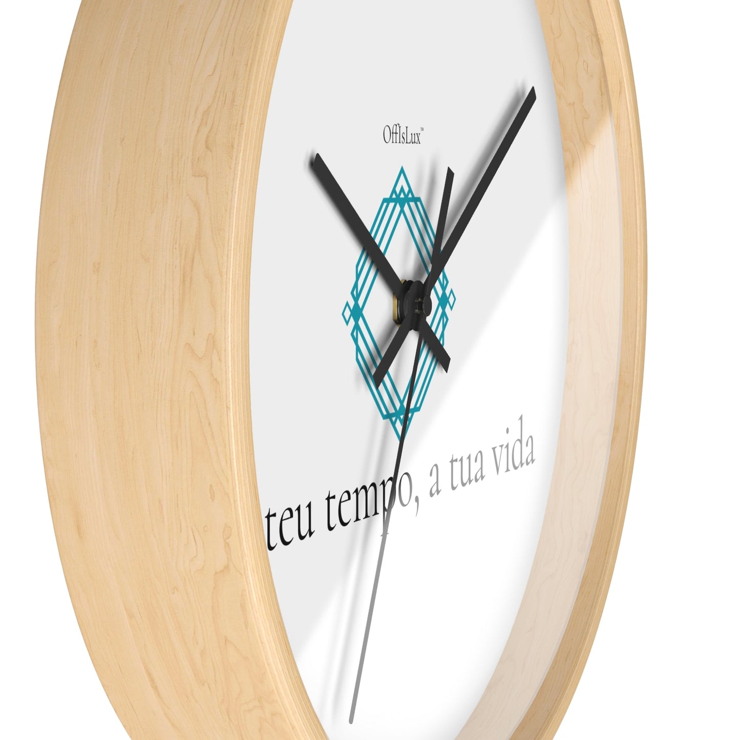 O teu tempo, a tua vida – Relógio de Parede | OffIsLux™