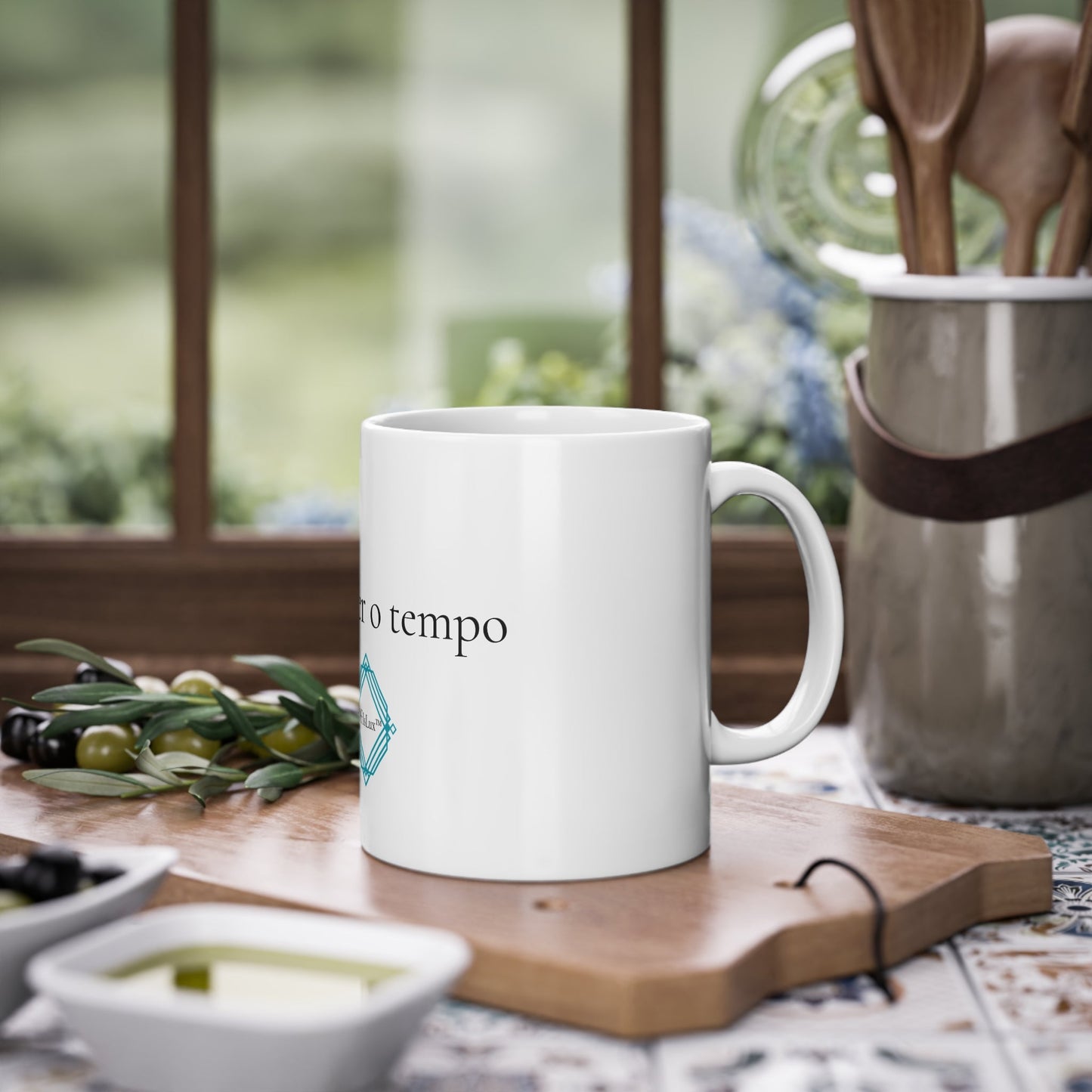 Faz valer o tempo - Caneca Branca 325ml | OffIsLux™