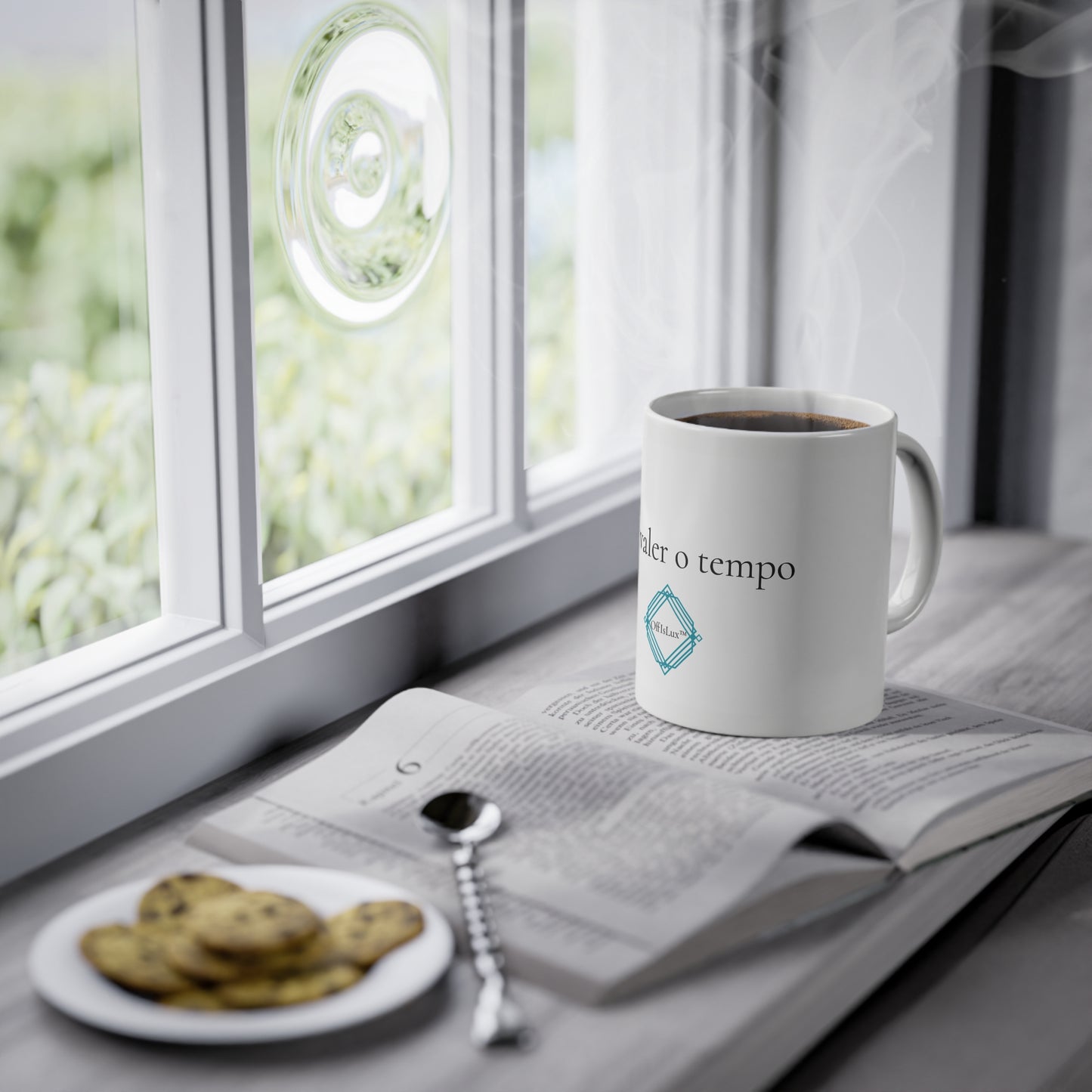 Faz valer o tempo - Caneca Branca 325ml | OffIsLux™