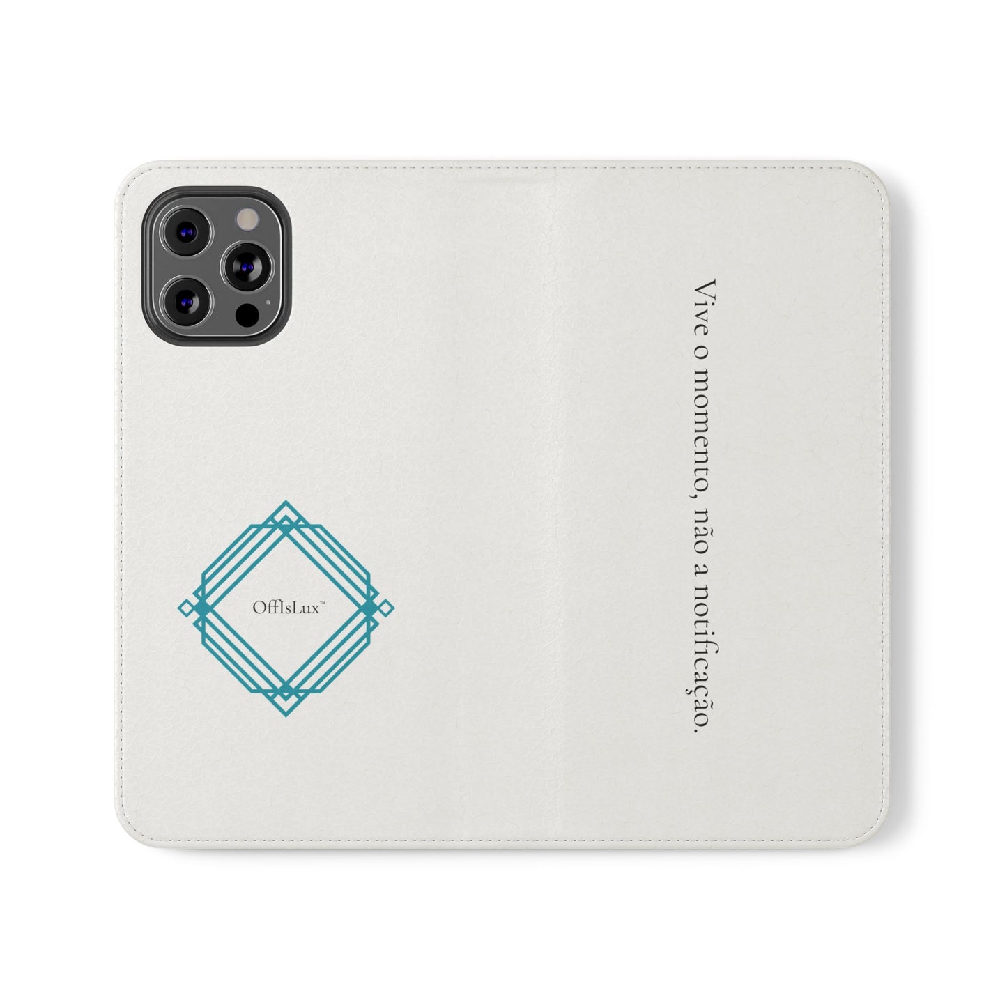Vive o momento, não a notificação - Capa Flip | OffIsLux™