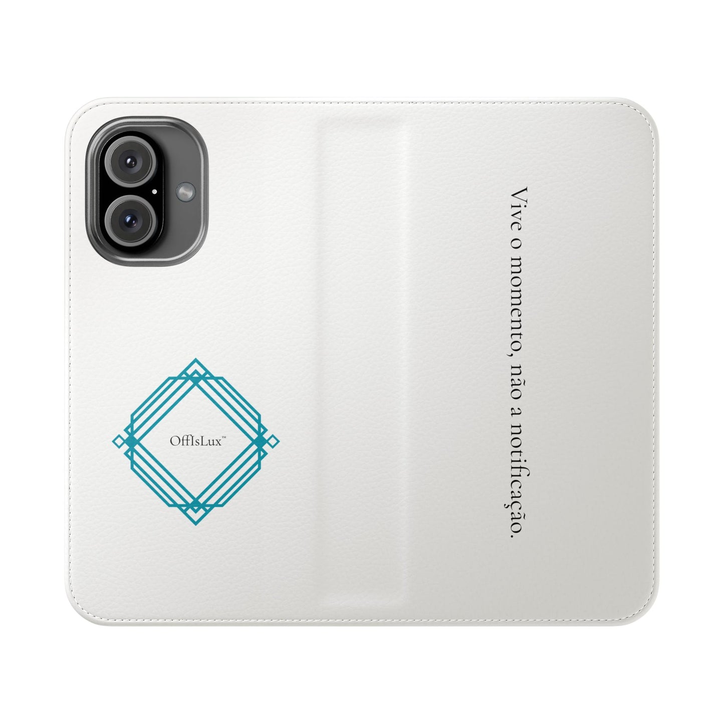 Vive o momento, não a notificação - Capa Flip | OffIsLux™