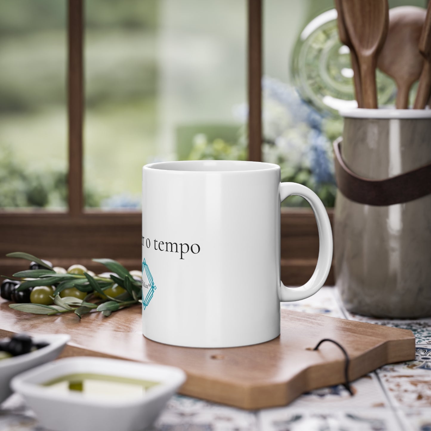 Faz valer o tempo - Caneca Branca 325ml | OffIsLux™