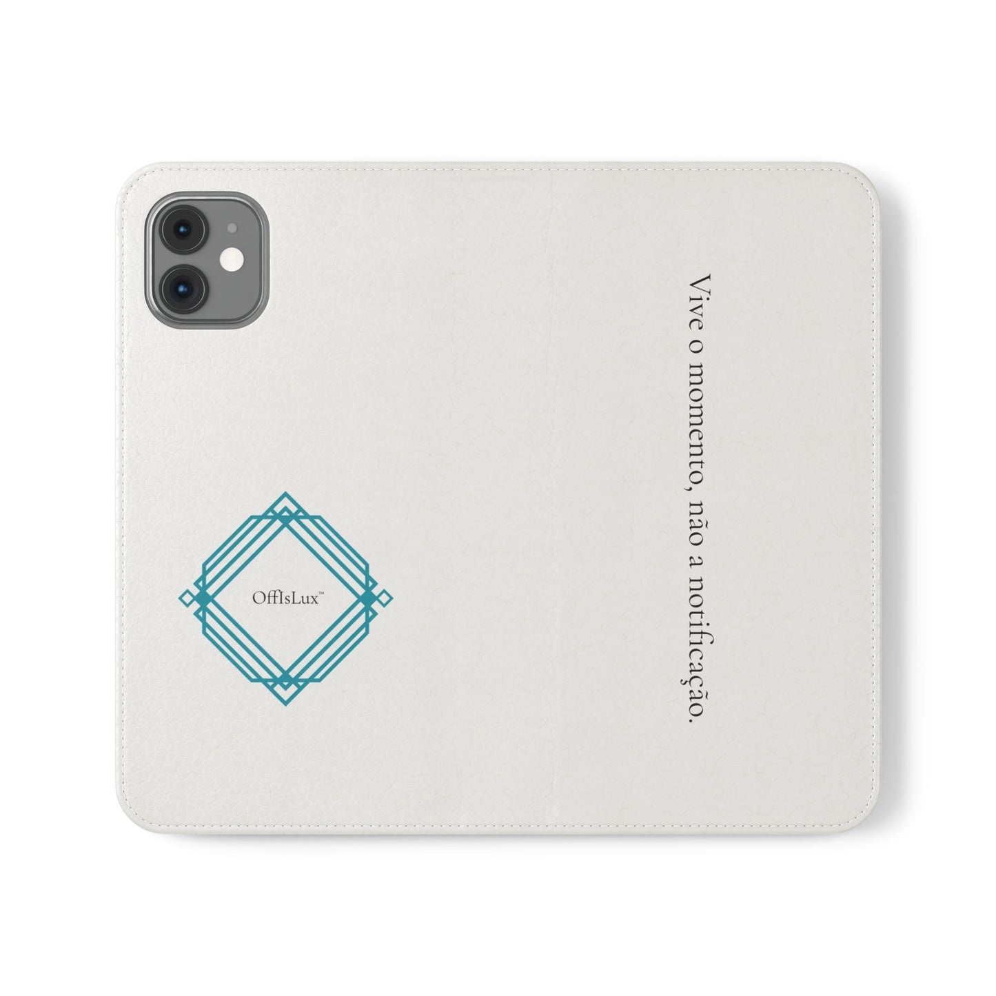 Vive o momento, não a notificação - Capa Flip | OffIsLux™