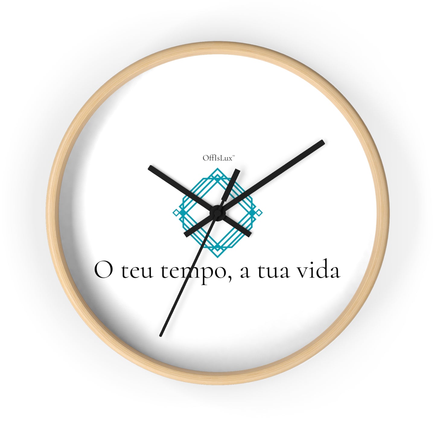 O teu tempo, a tua vida – Relógio de Parede | OffIsLux™