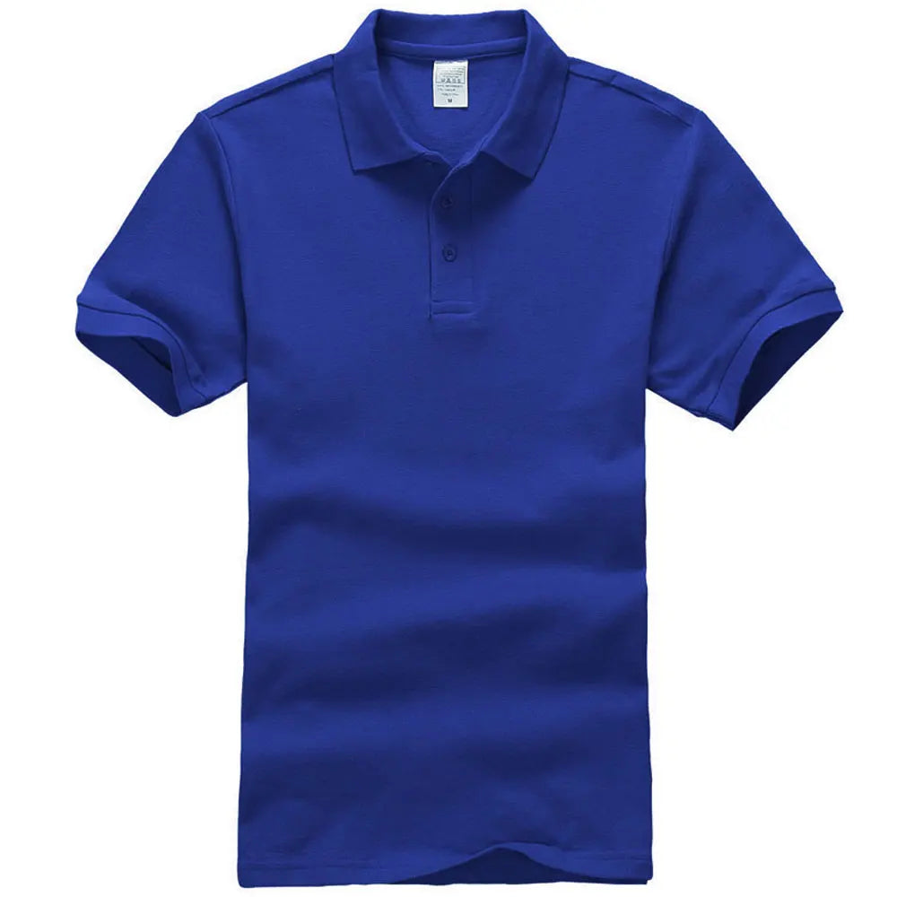 Unisex Cotton Polo Shirt — Essential Solid Color Tee