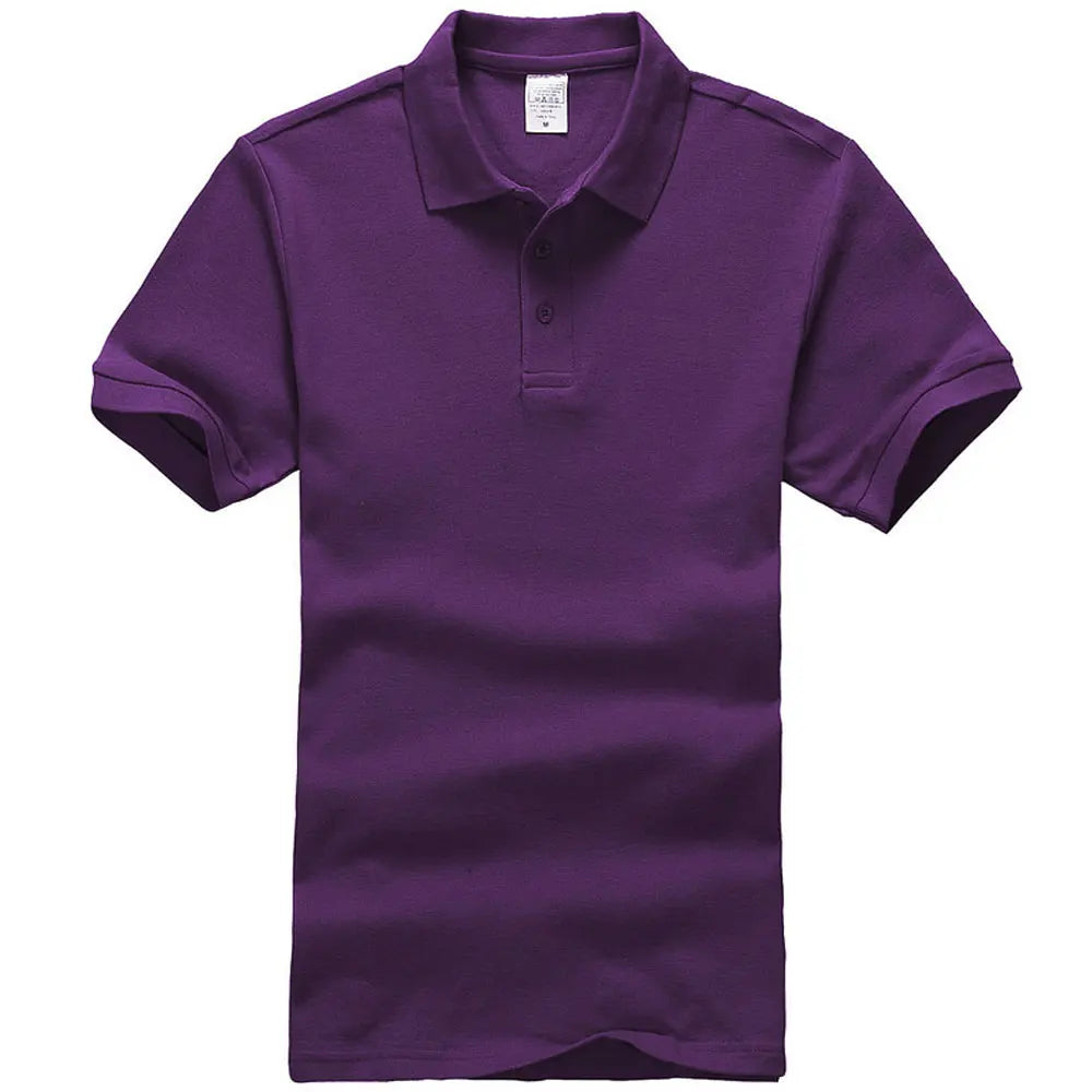 Unisex Cotton Polo Shirt — Essential Solid Color Tee