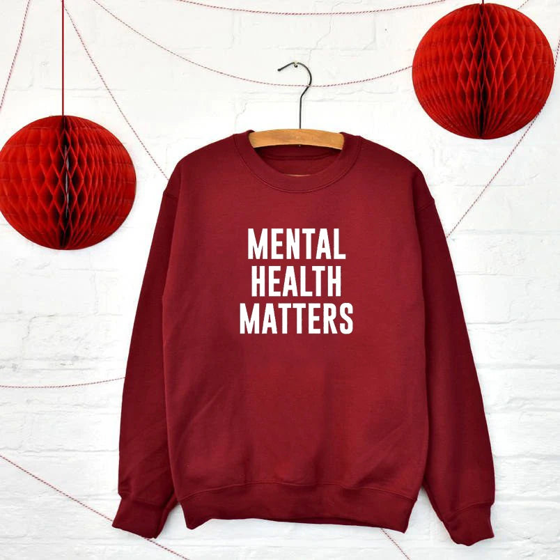 Mental Health Matters Sweatshirt — Unisex Fit, Soft Streetwear Message