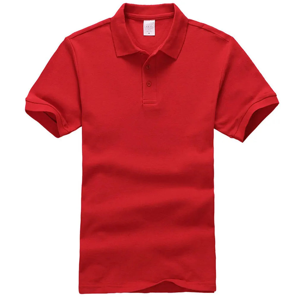 Unisex Cotton Polo Shirt — Essential Solid Color Tee
