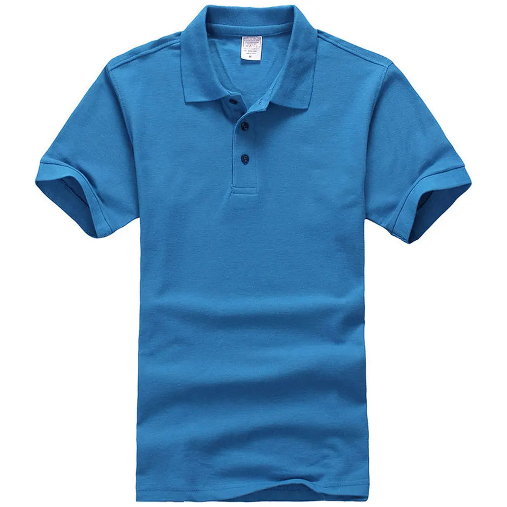 Unisex Cotton Polo Shirt — Essential Solid Color Tee