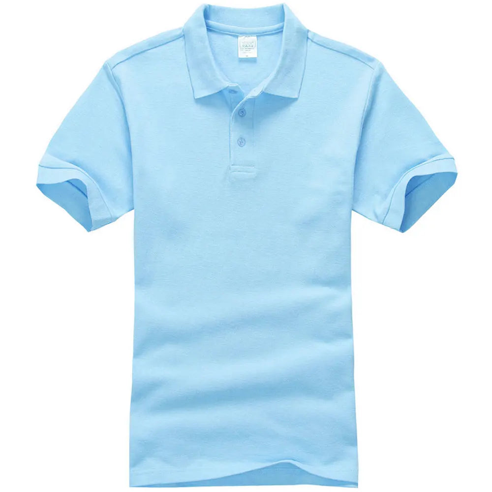Unisex Cotton Polo Shirt — Essential Solid Color Tee