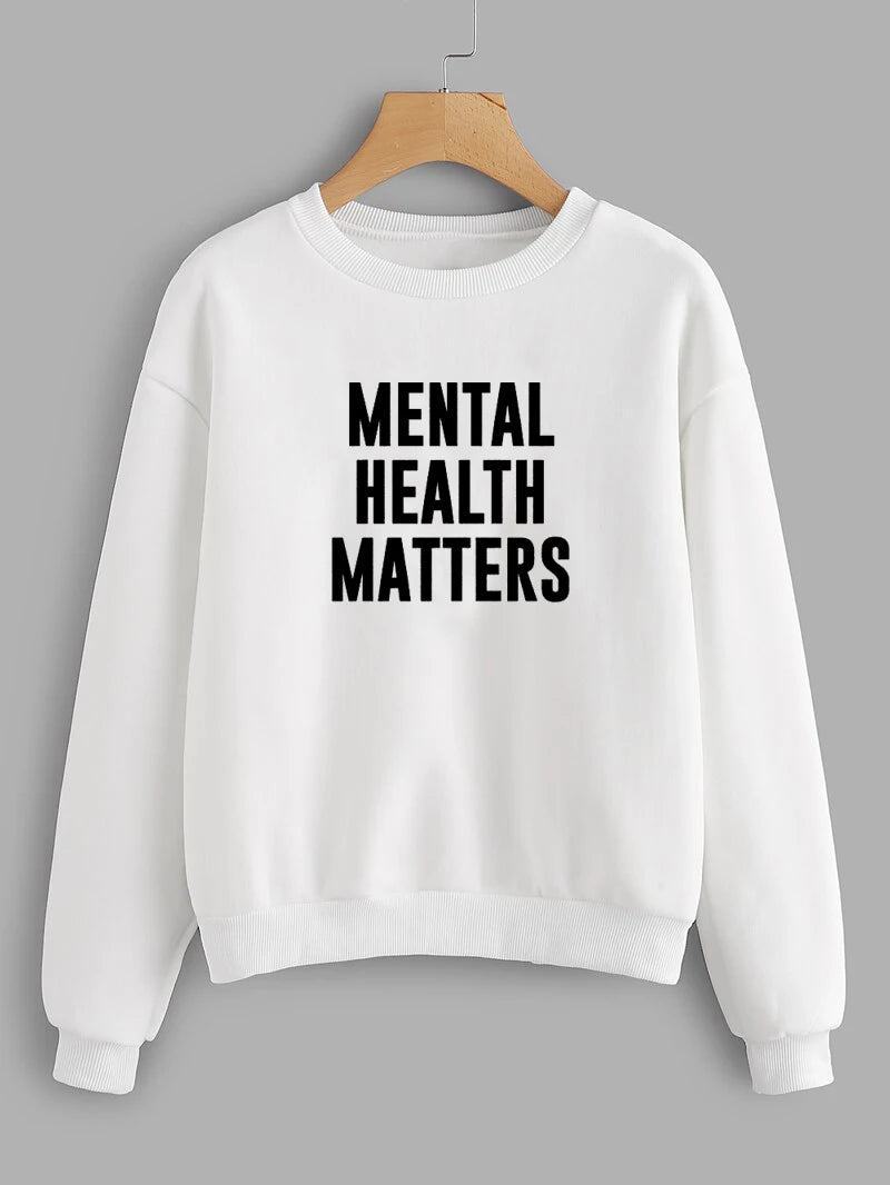 Mental Health Matters Sweatshirt — Unisex Fit, Soft Streetwear Message