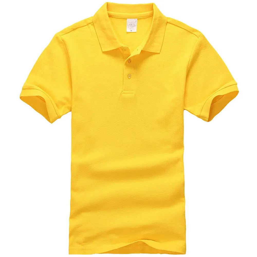 Unisex Cotton Polo Shirt — Essential Solid Color Tee