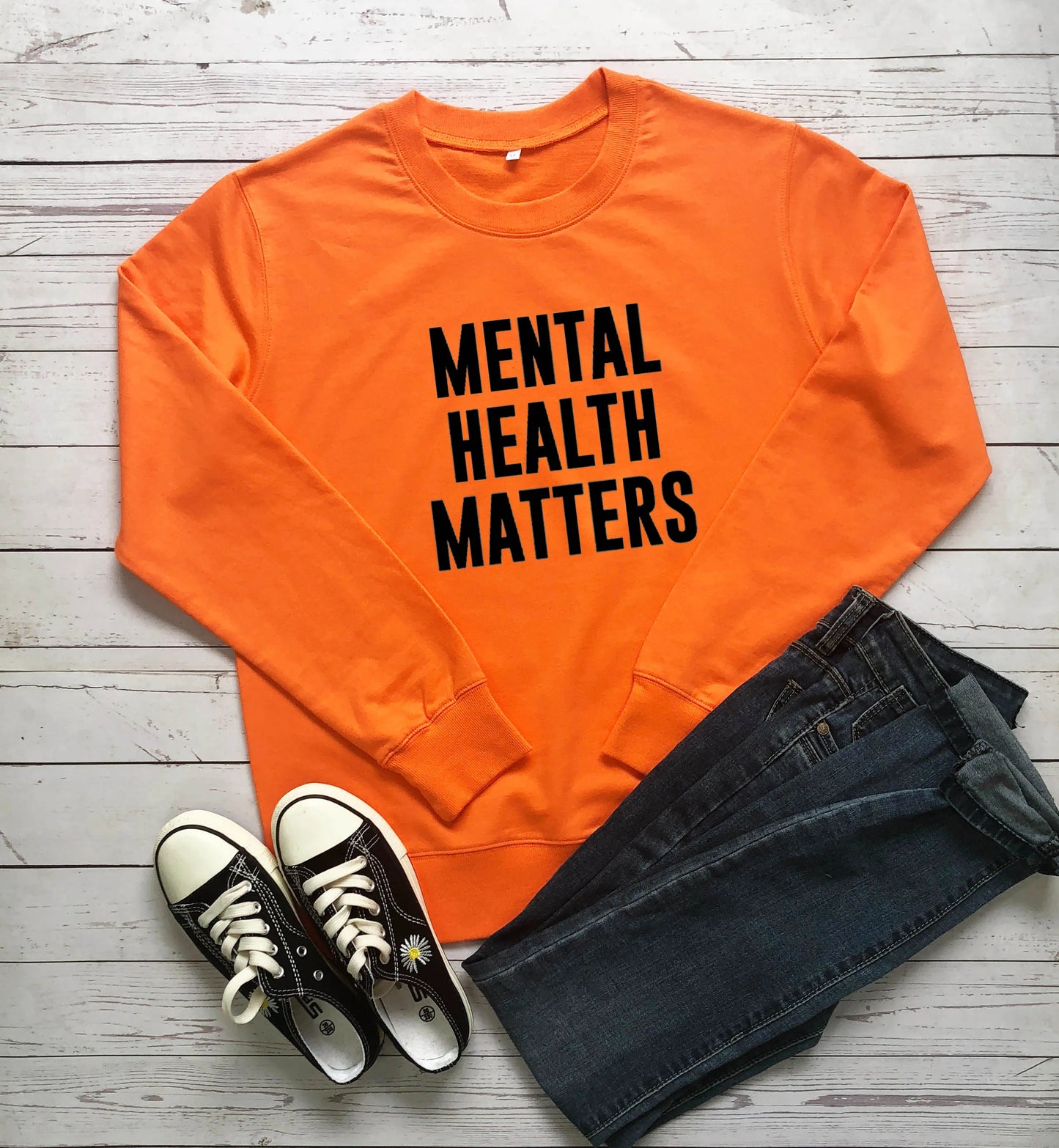 Mental Health Matters Sweatshirt — Unisex Fit, Soft Streetwear Message