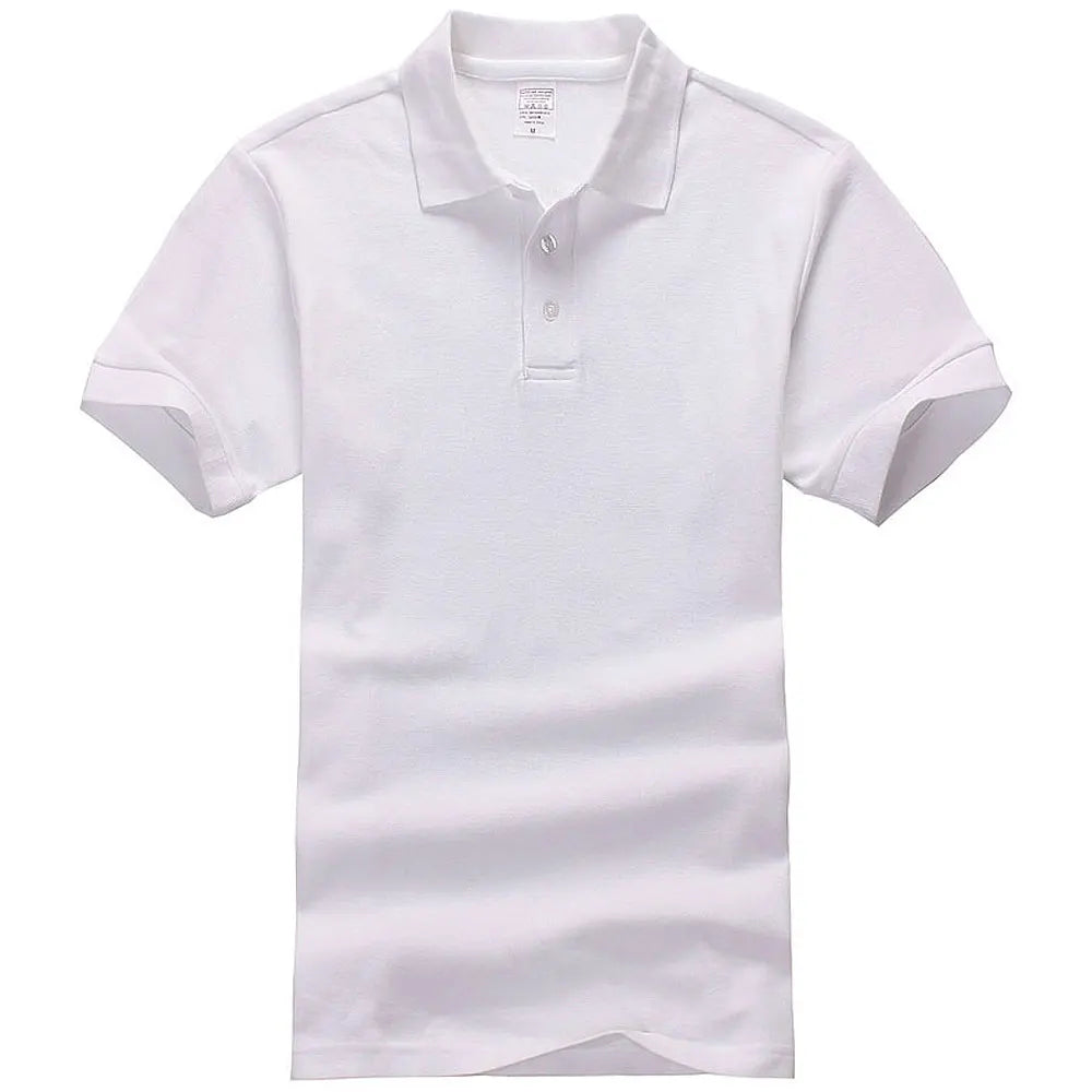 Unisex Cotton Polo Shirt — Essential Solid Color Tee