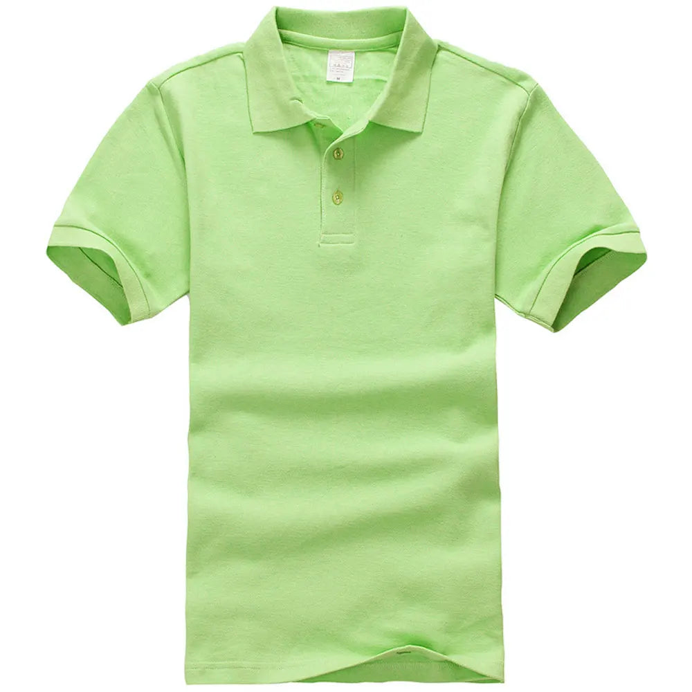 Unisex Cotton Polo Shirt — Essential Solid Color Tee