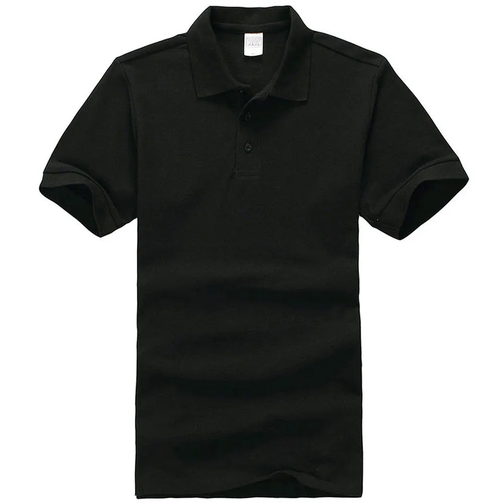 Unisex Cotton Polo Shirt — Essential Solid Color Tee