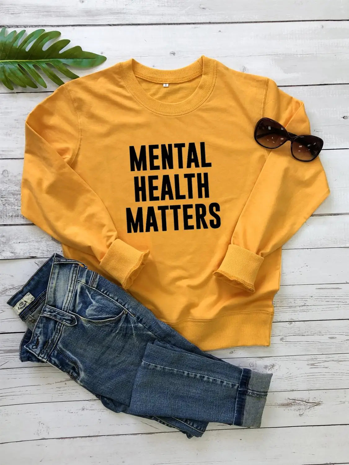 Mental Health Matters Sweatshirt — Unisex Fit, Soft Streetwear Message