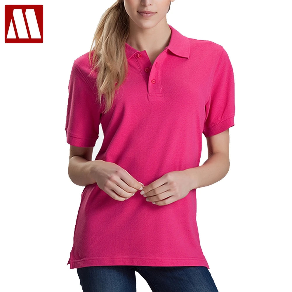 Unisex Cotton Polo Shirt — Essential Solid Color Tee