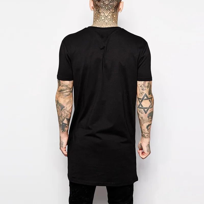 Black Longline Tee – Urban Streetwear