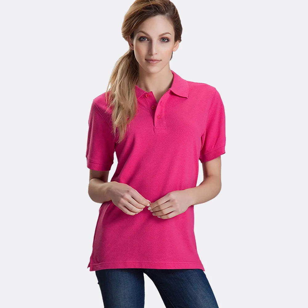 Unisex Cotton Polo Shirt — Essential Solid Color Tee