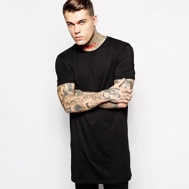 Black Longline Tee – Urban Streetwear